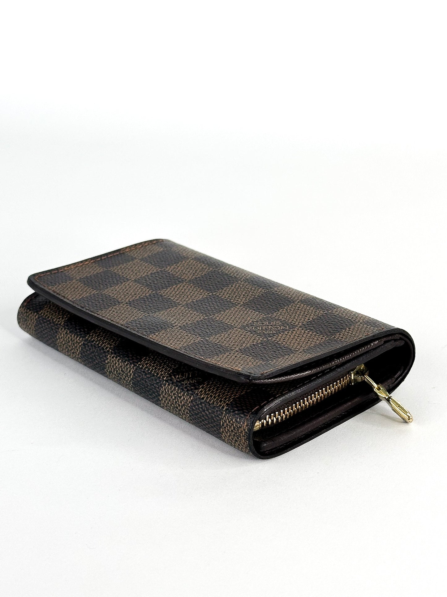 Louis Vuitton Damier Ebene Tri-fold Zip Wallet