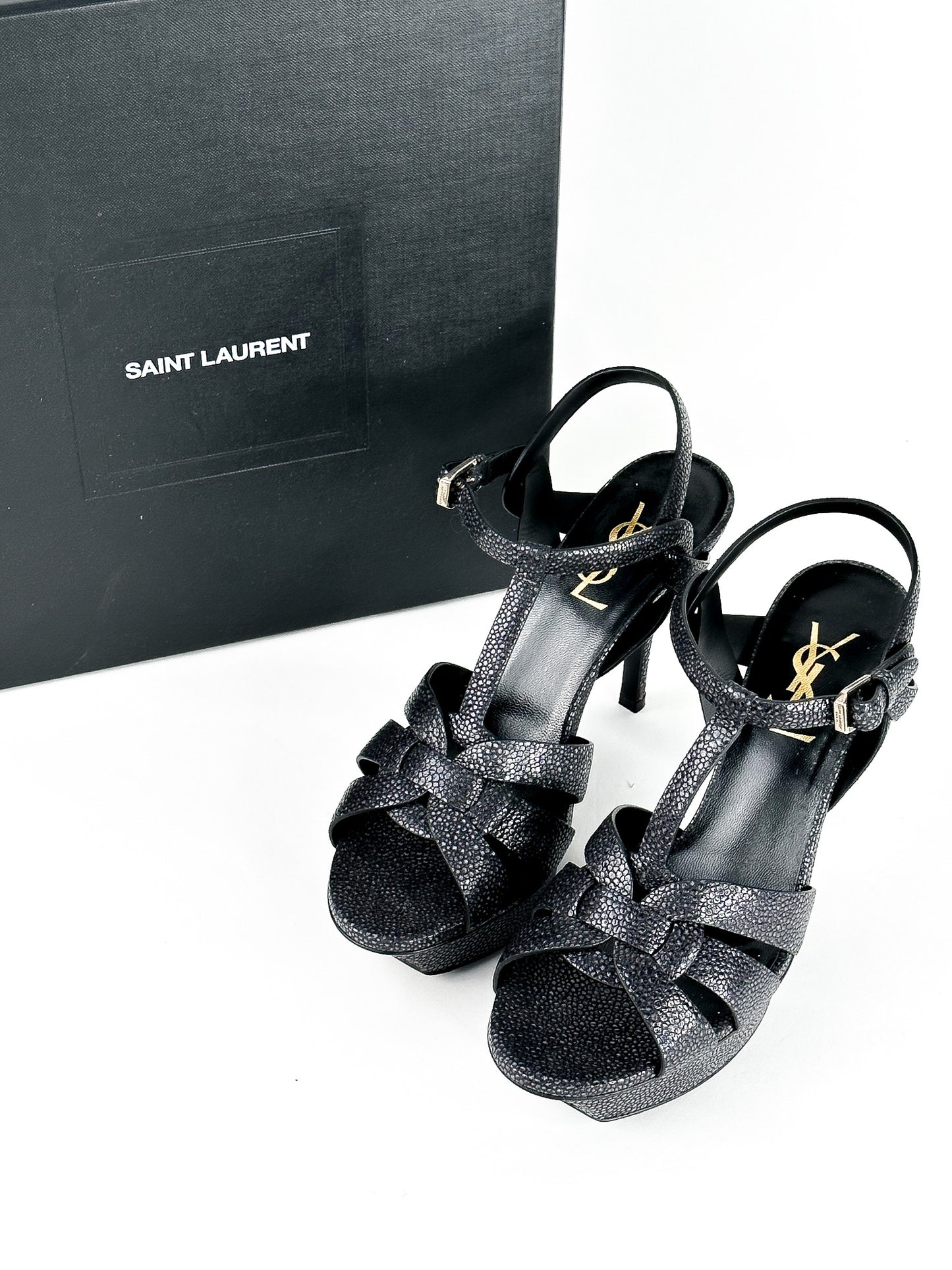 YSL Saint Laurent Tribute Platform Heels Size 36