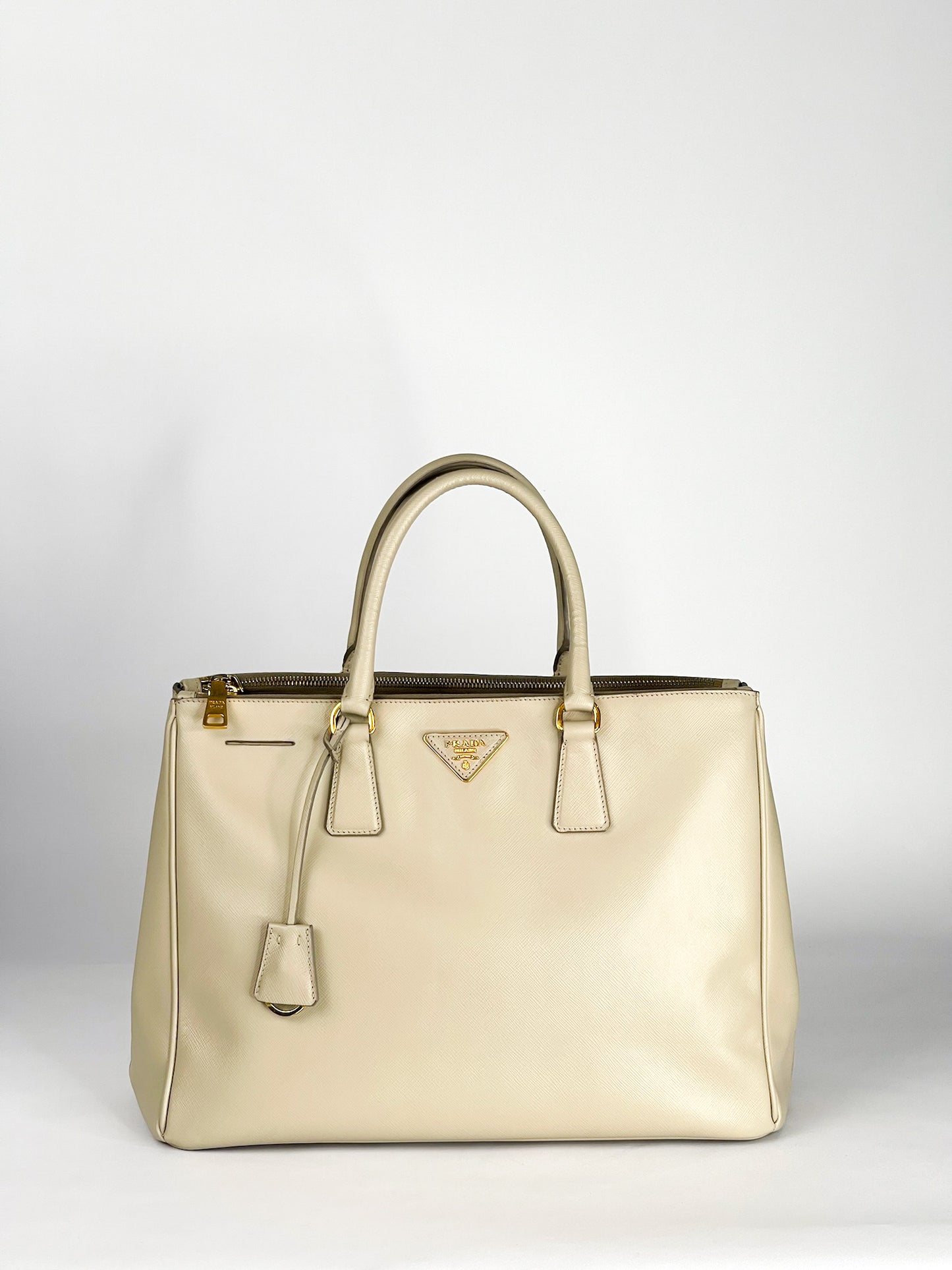 Prada Galleria Saffiano Leather Taupe