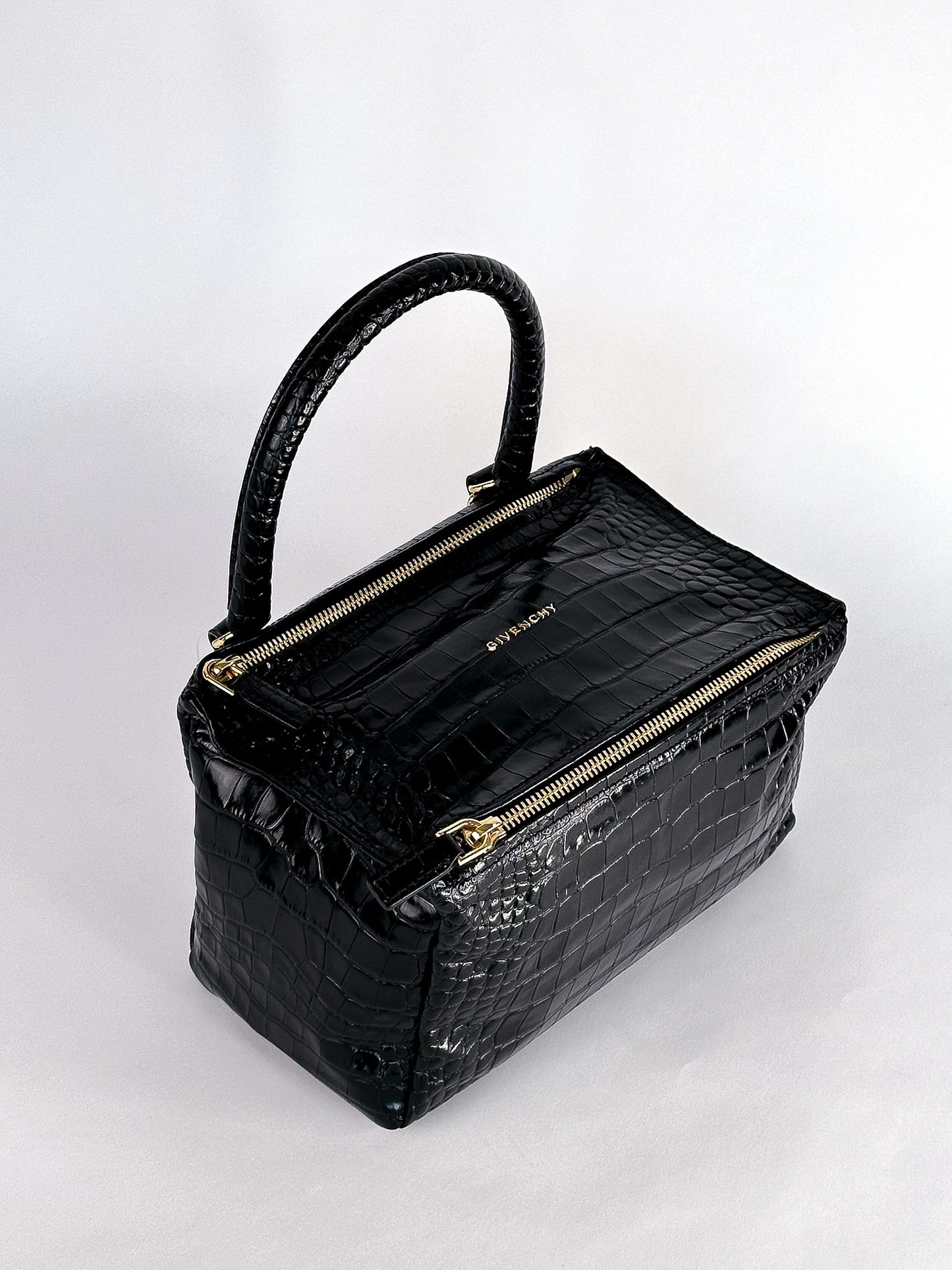 Givenchy Pandora Small Croc Embossed Bag