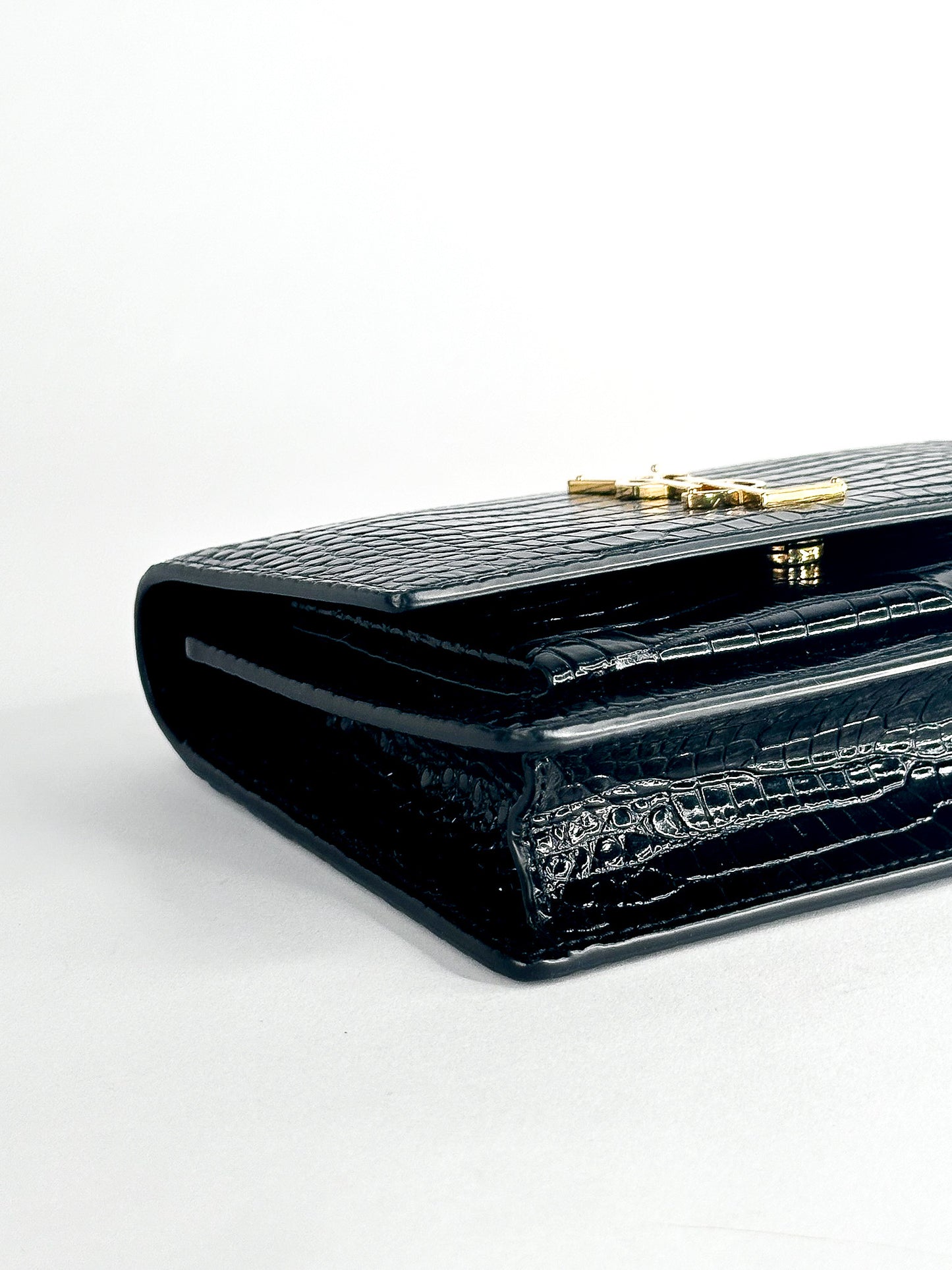 Saint Laurent Sunset Crocodile Embossed Mini Bag