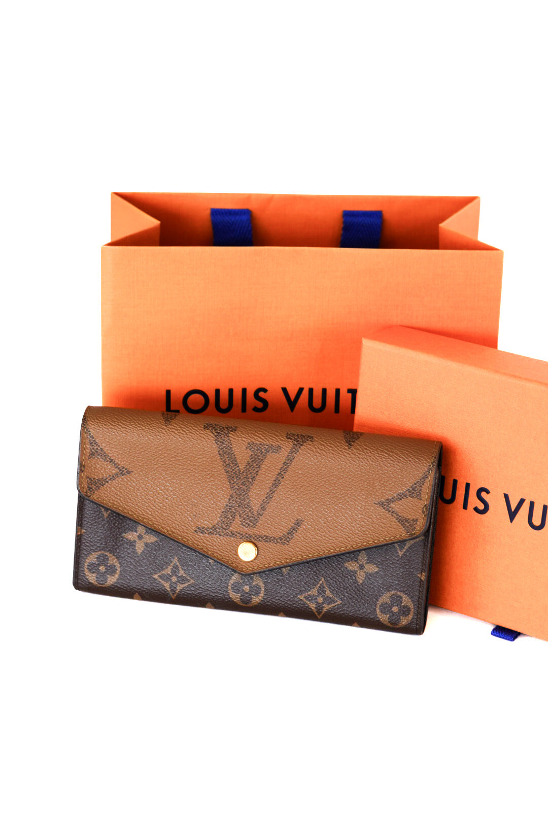 Louis Vuitton Monogram Sarah Reverse Long Wallet