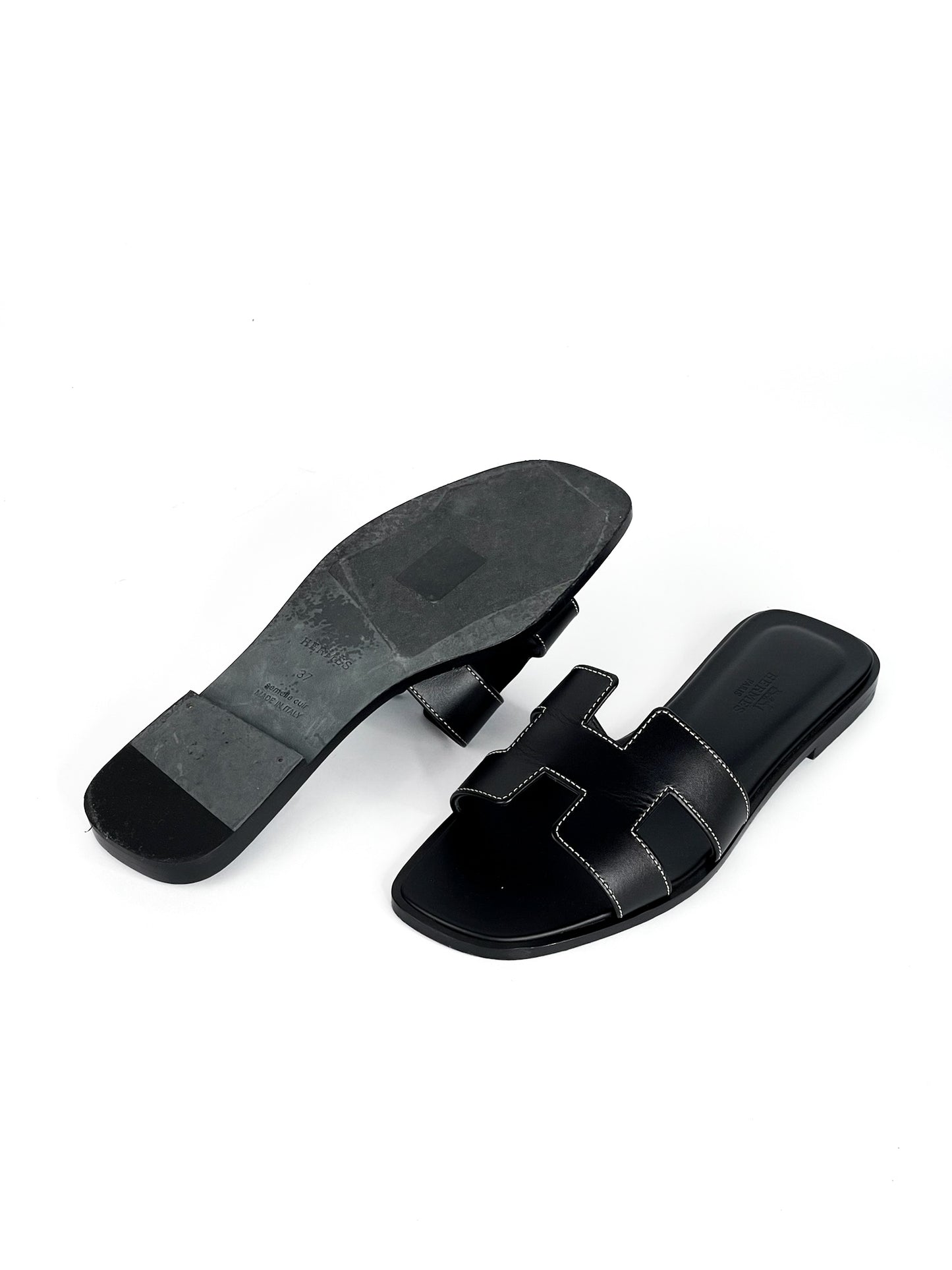 Hermes Oran Sandals Size 37