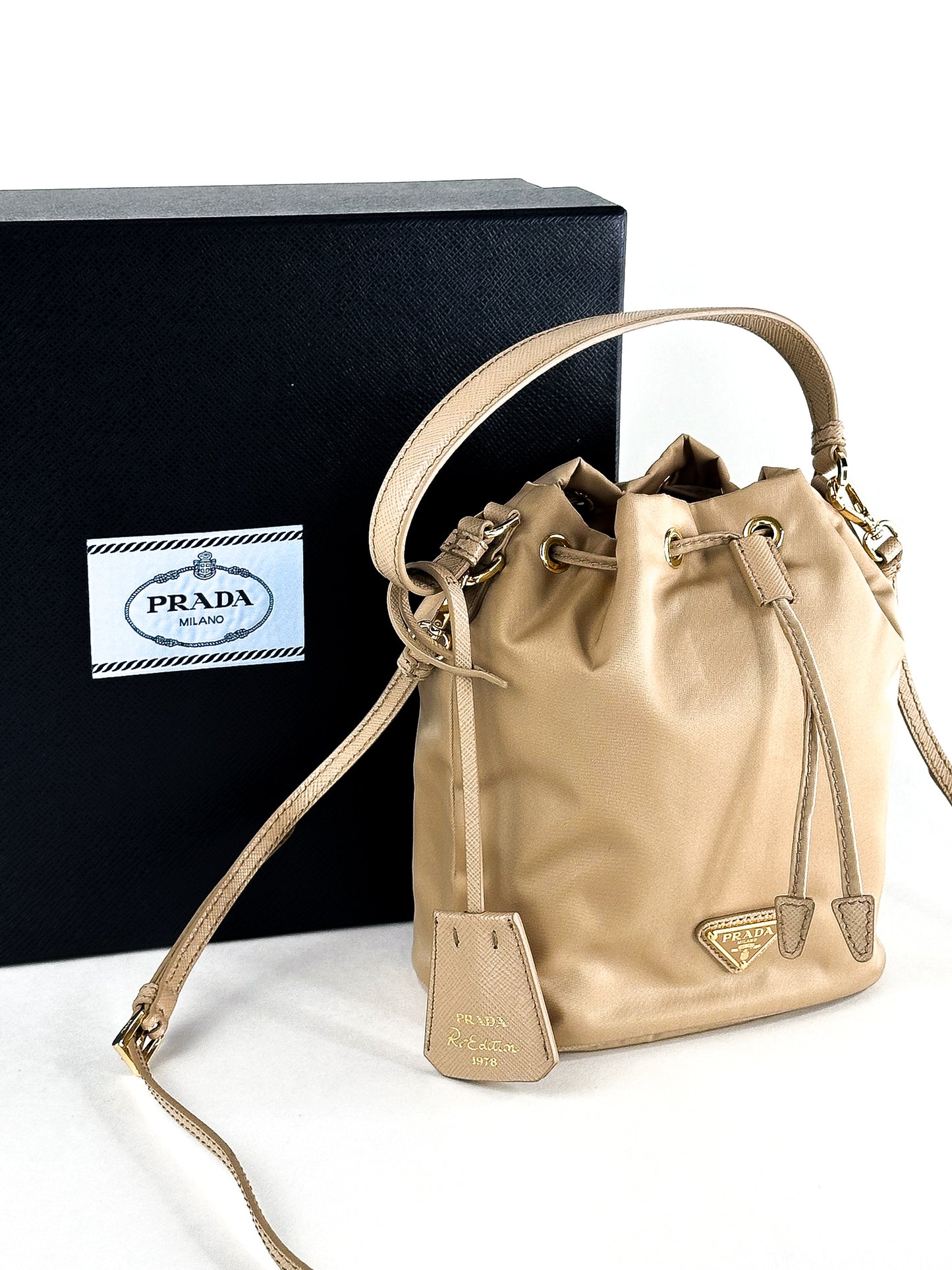 Prada Re-edition Nylon Bucket Bag