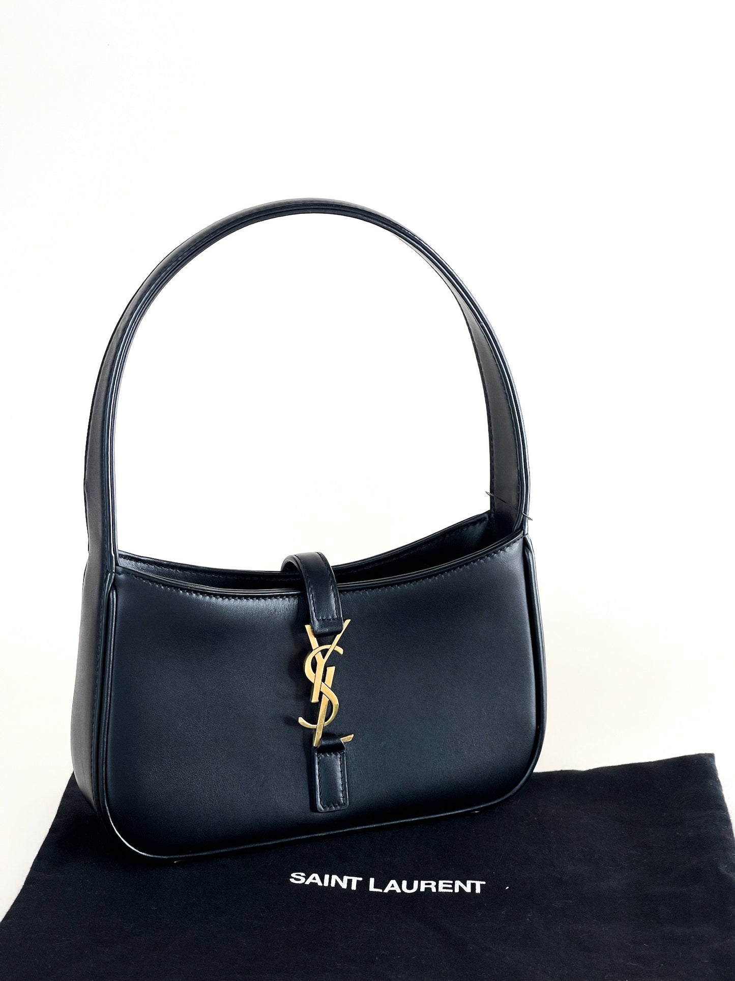 Saint Laurent Le 5 a 7 Hobo Leather Mini