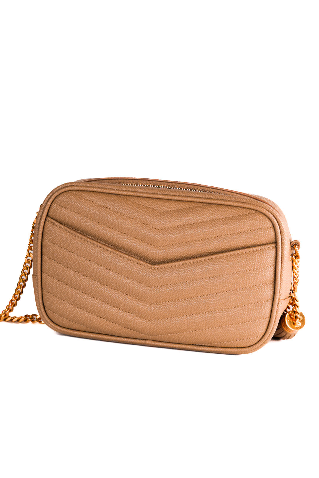 Saint Laurent Grain De Poudre Matelasse Monogram Mini Lou Camera Bag