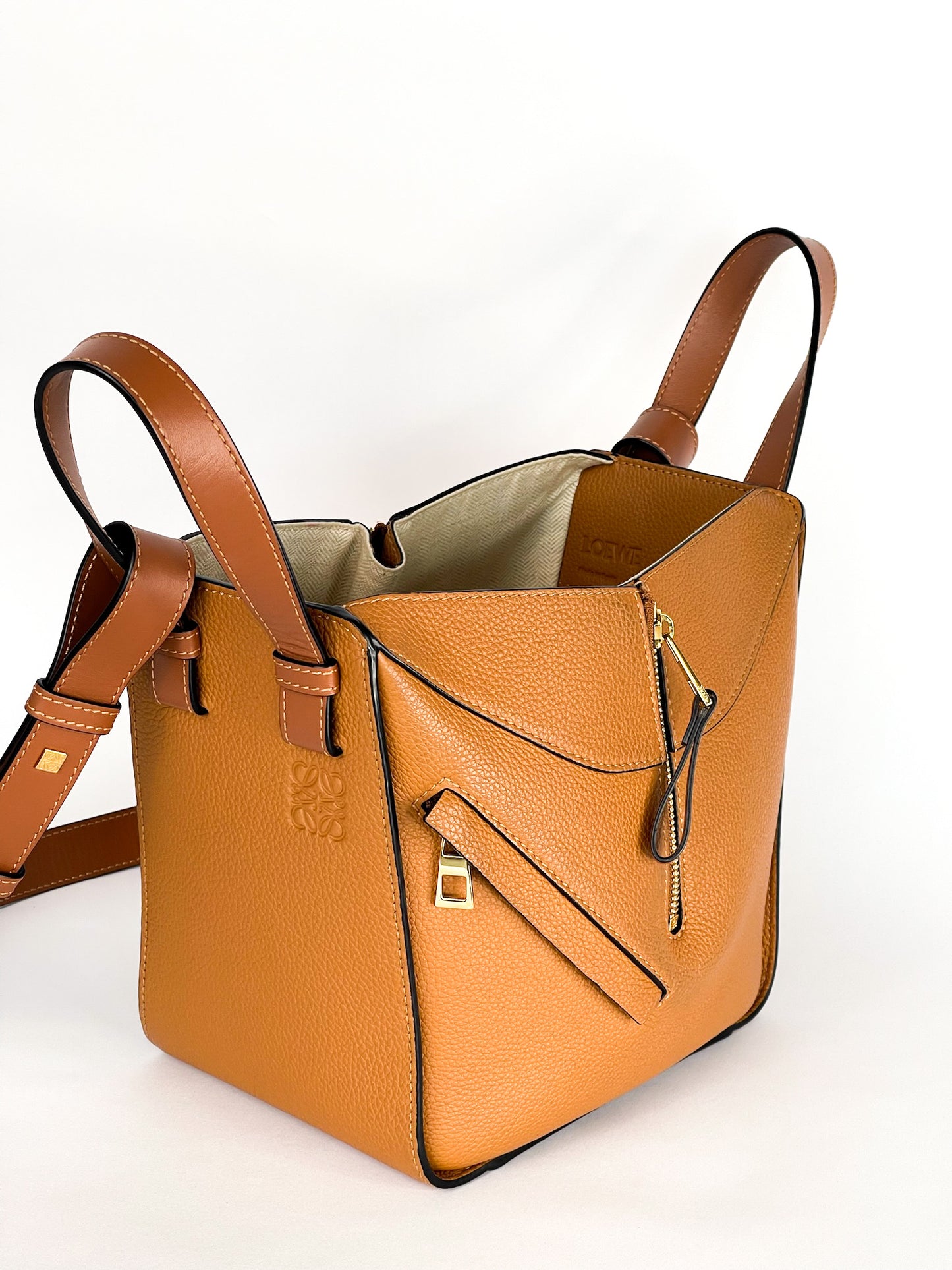 Loewe Hammock Small Leather Shoulder Bag