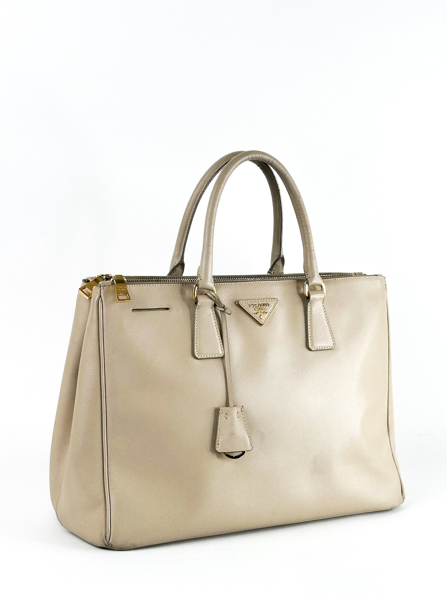 Prada Galleria Saffiano Leather Taupe