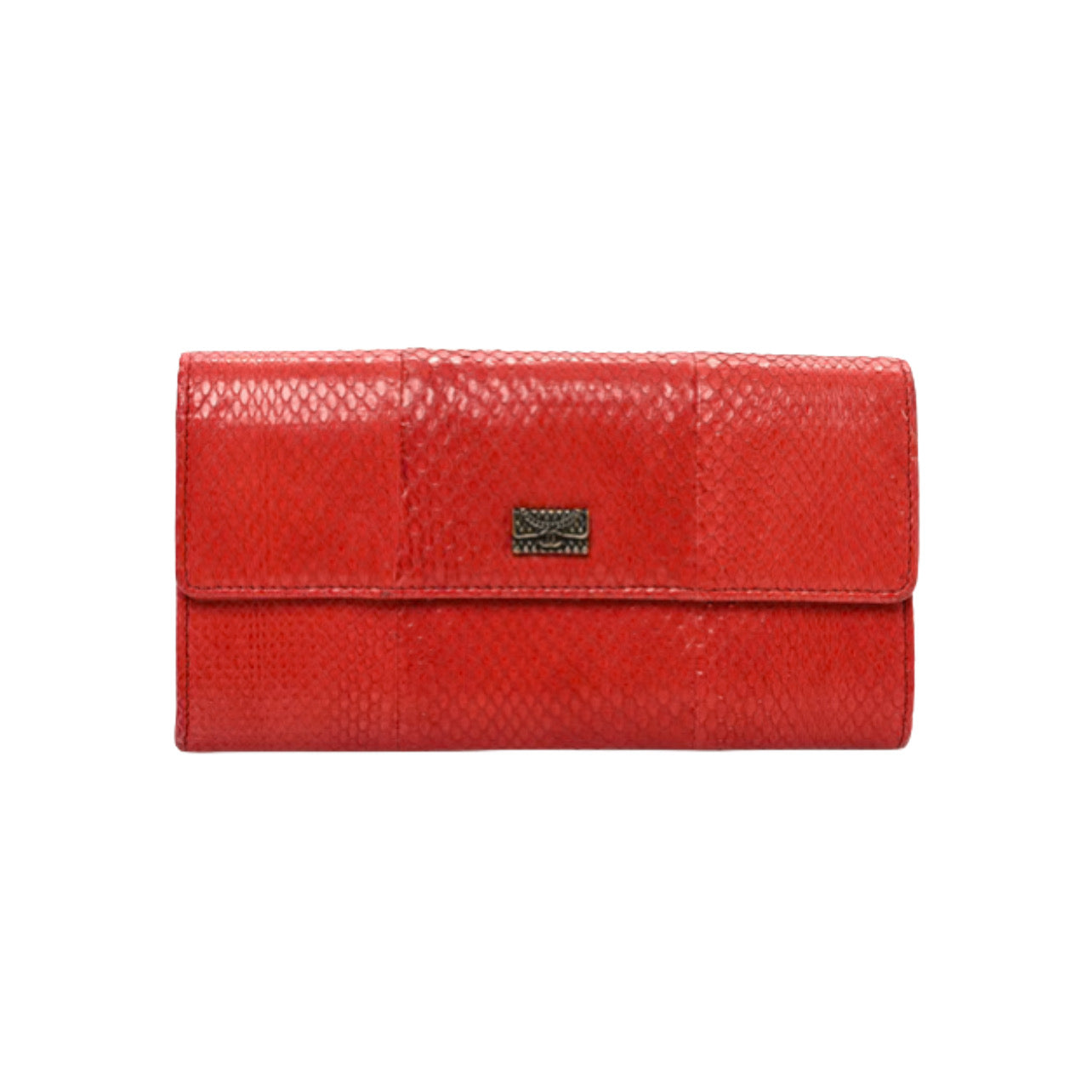 Chanel Python Skin Long Flap Wallet