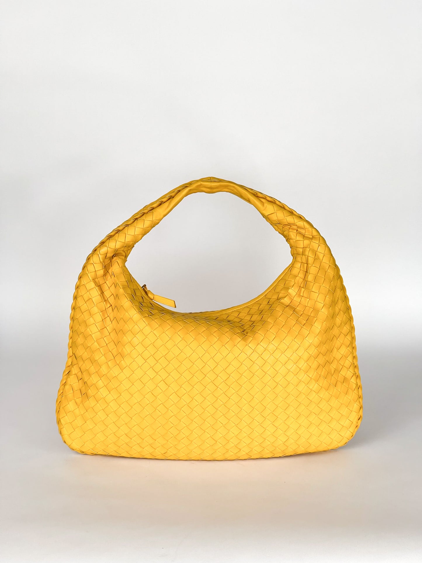 Bottega Veneta Intrecciato Leather Hobo Bag Yellow