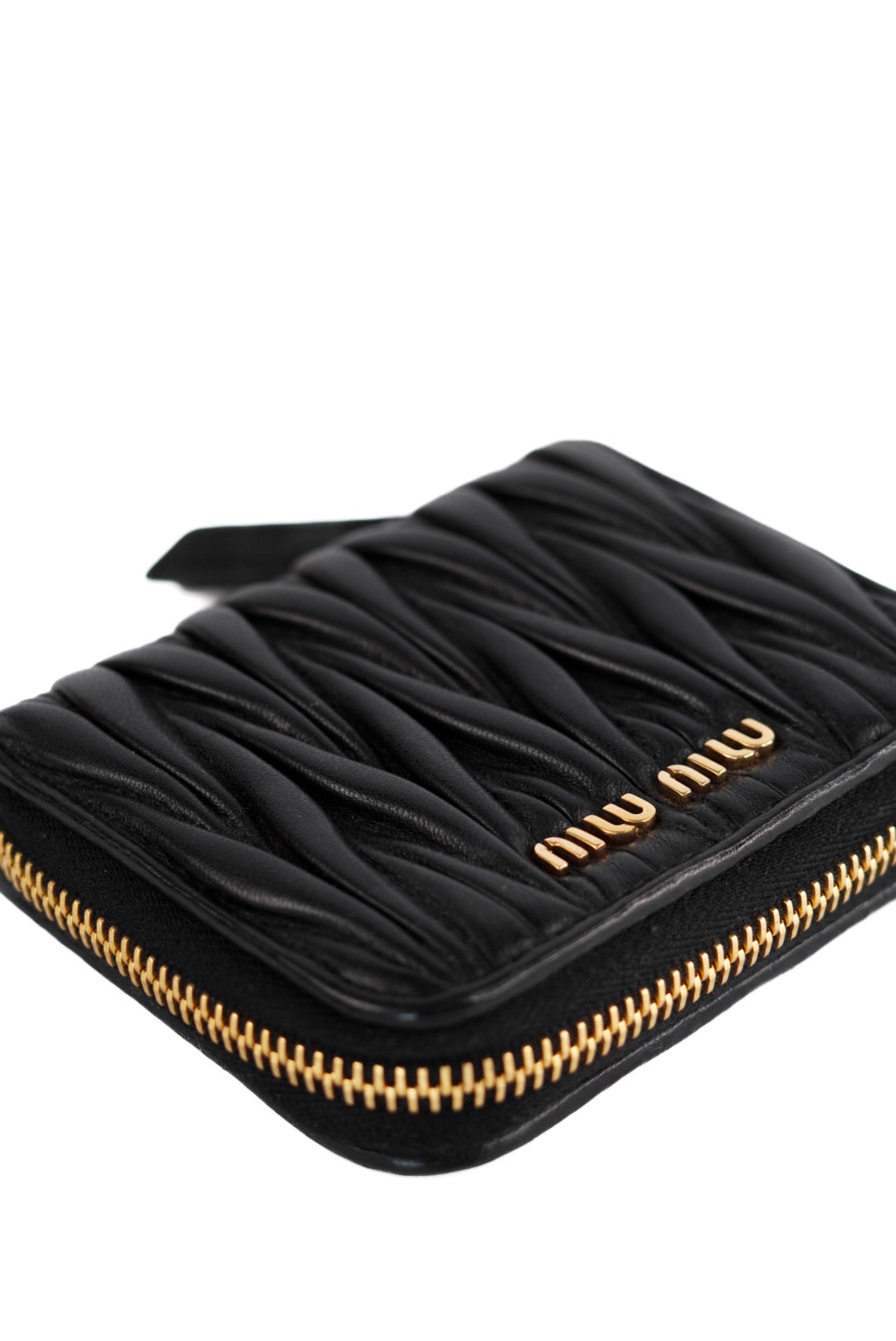 Miu Miu Matelasse Coin Purse In Nappa Leather