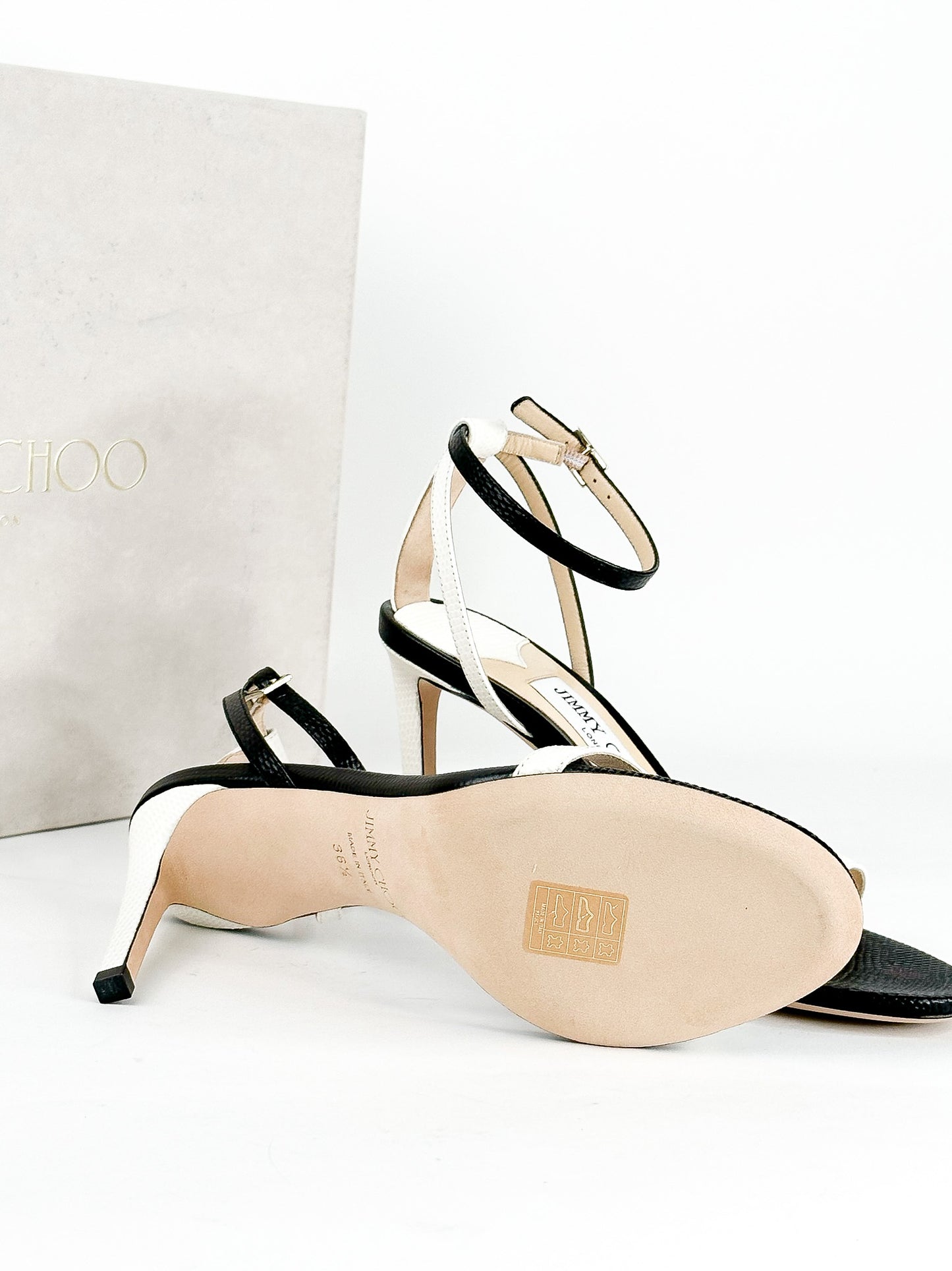 Jimmy Choo Minny Stiletto Sandals Size 36 1/2