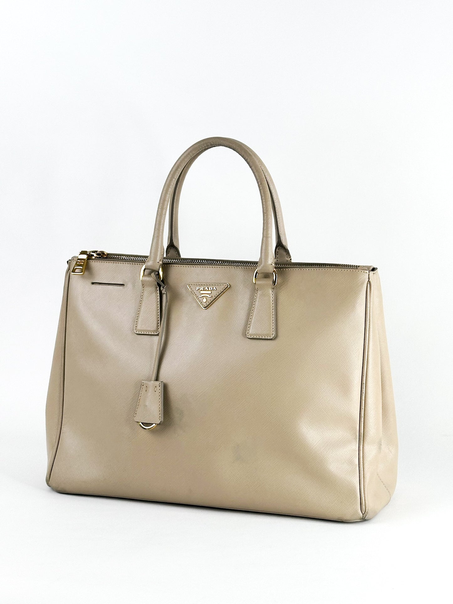 Prada Galleria Saffiano Leather Taupe