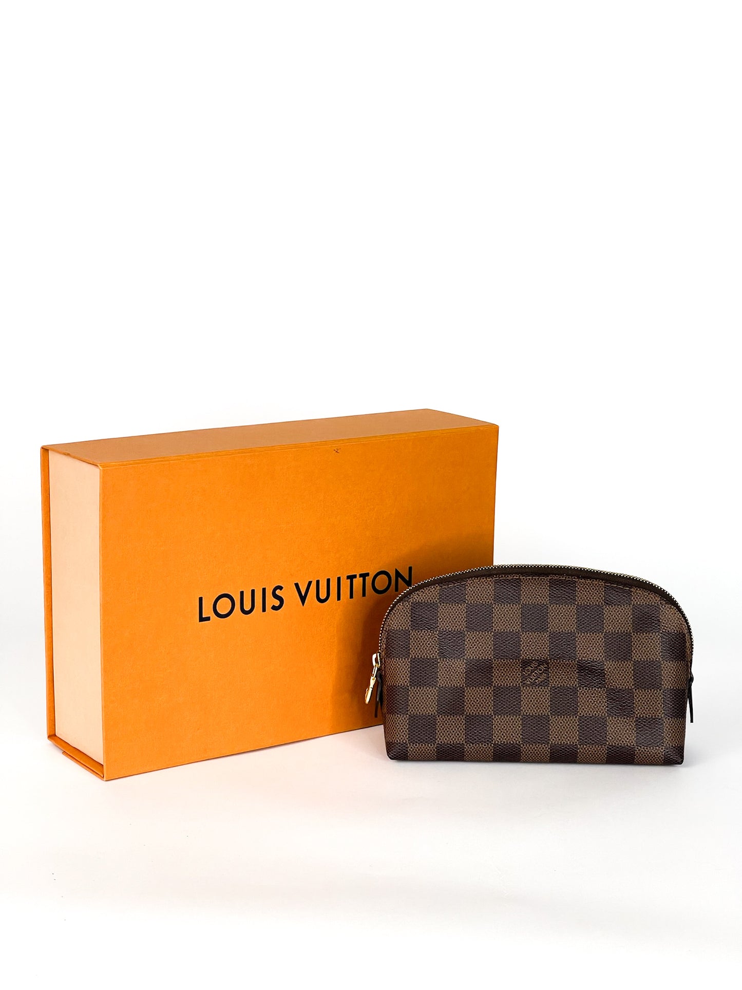 Louis Vuitton Cosmetic Pouch PM Damier Ebene Canvas