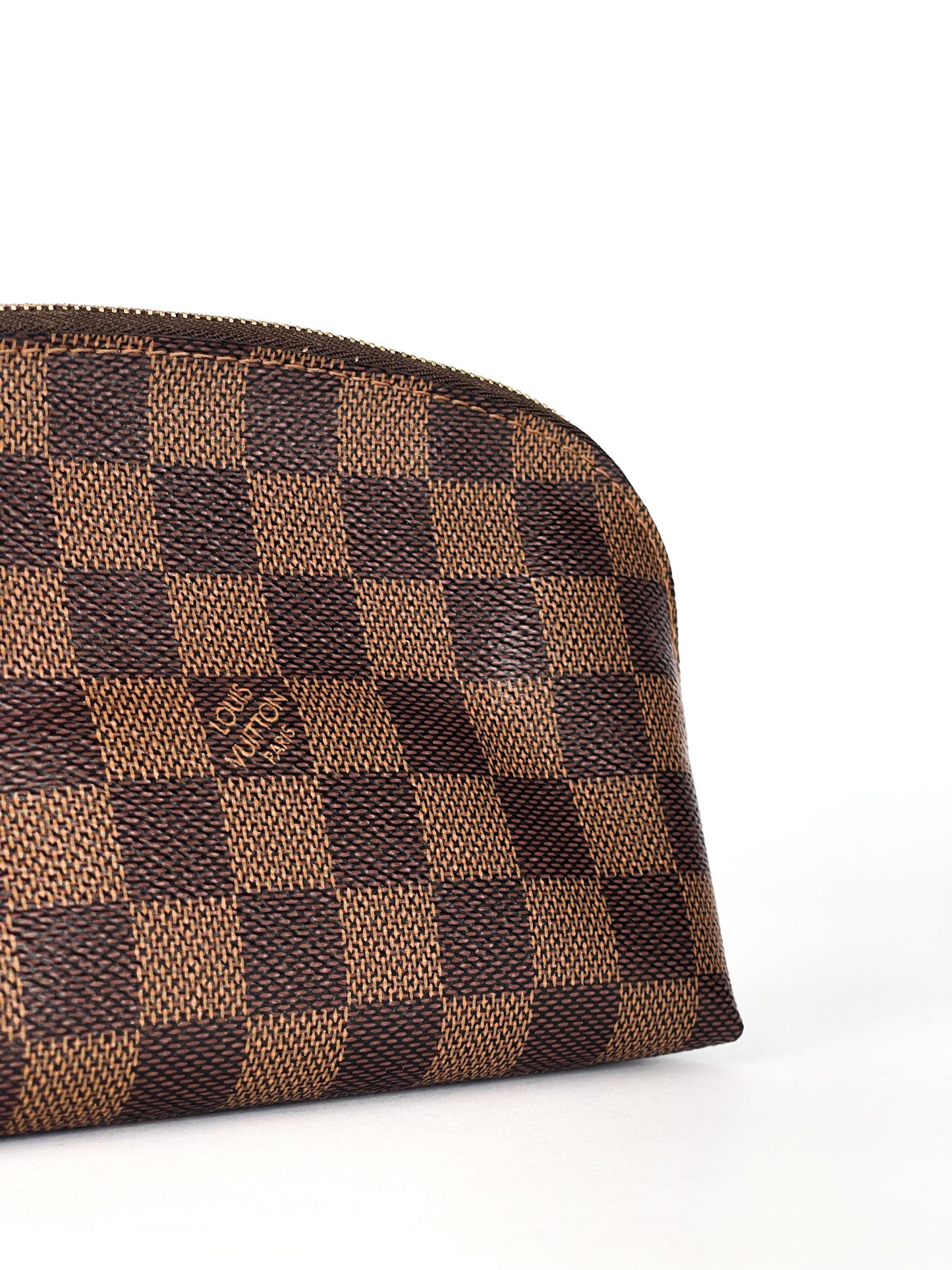 Louis Vuitton Cosmetic Pouch PM Damier Ebene Canvas