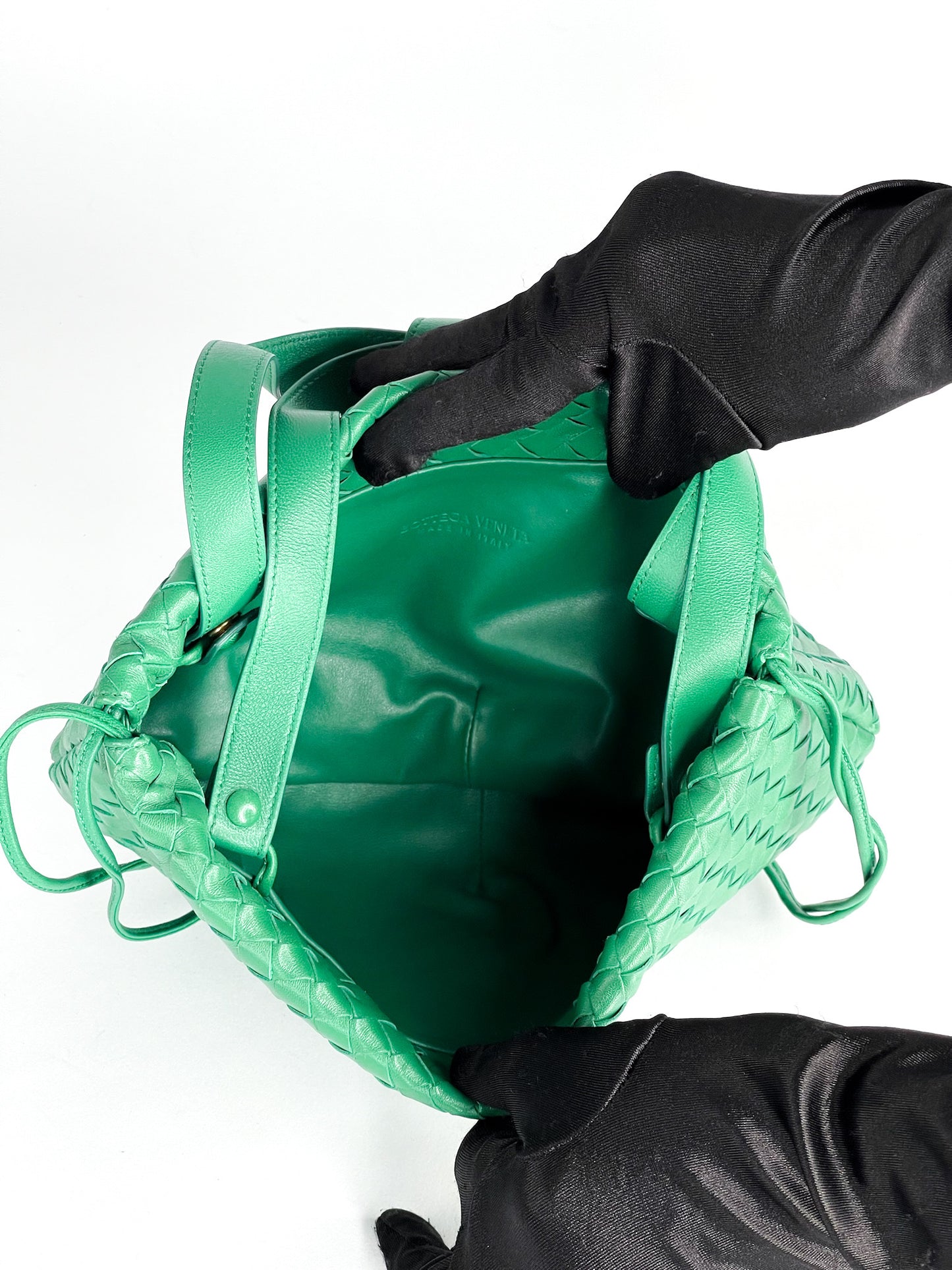 Bottega Veneta Intrecciato Bulb Small Bag Green