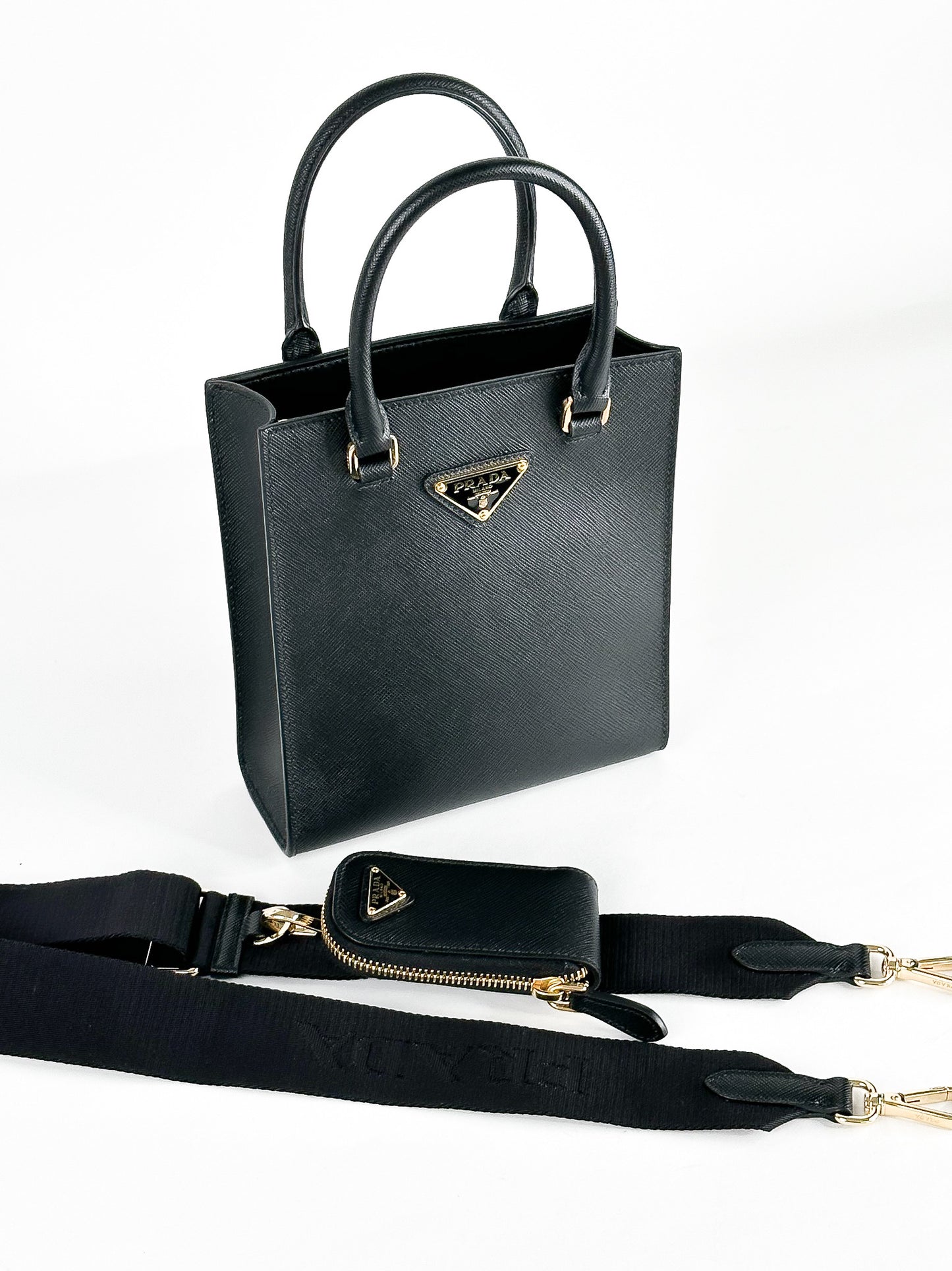 Prada Small Top Handle Bag in Saffiano Leather