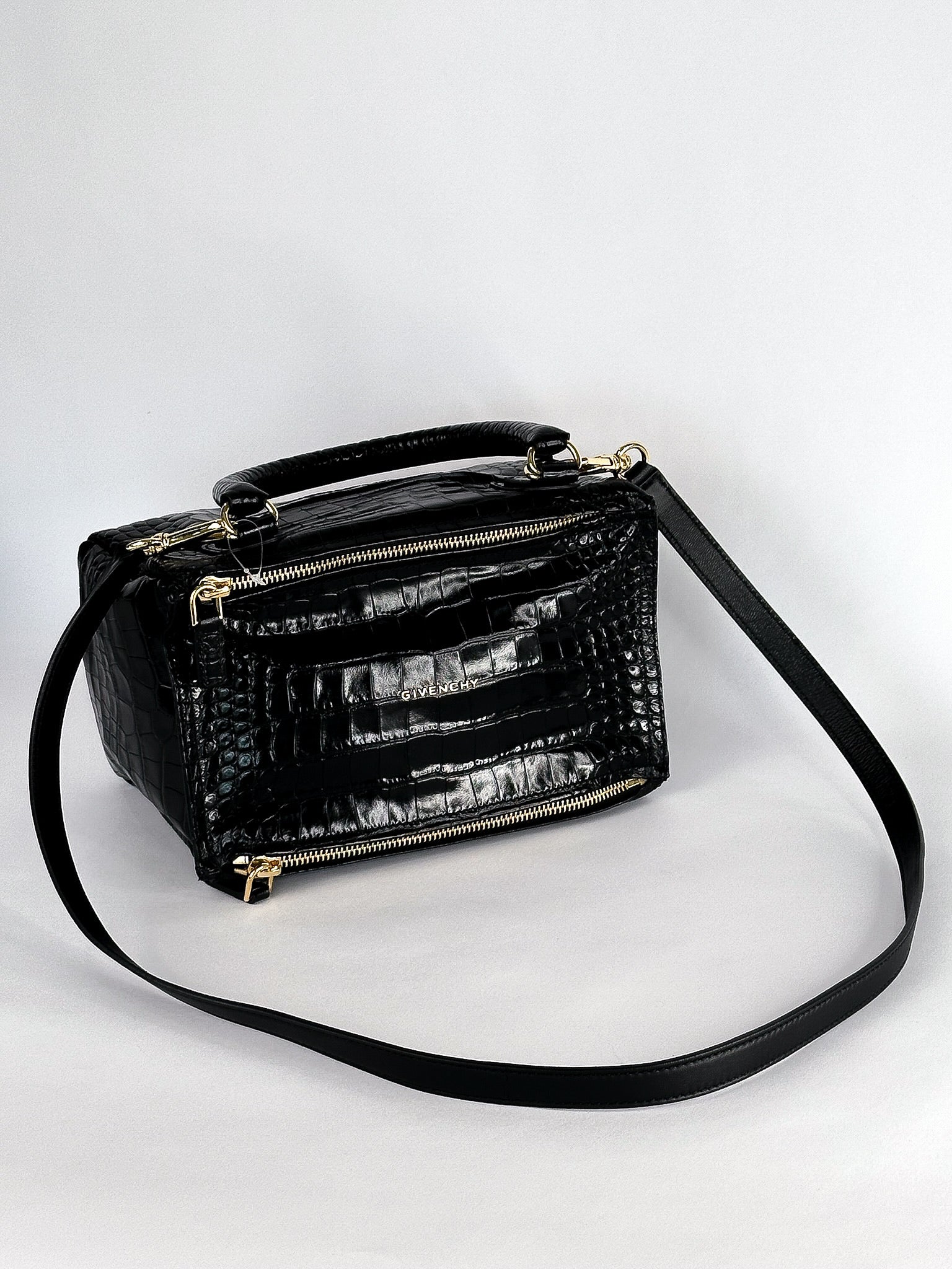 Effect Small Pandora Bag Givenchy Pandora Small Croc Embossed Bag