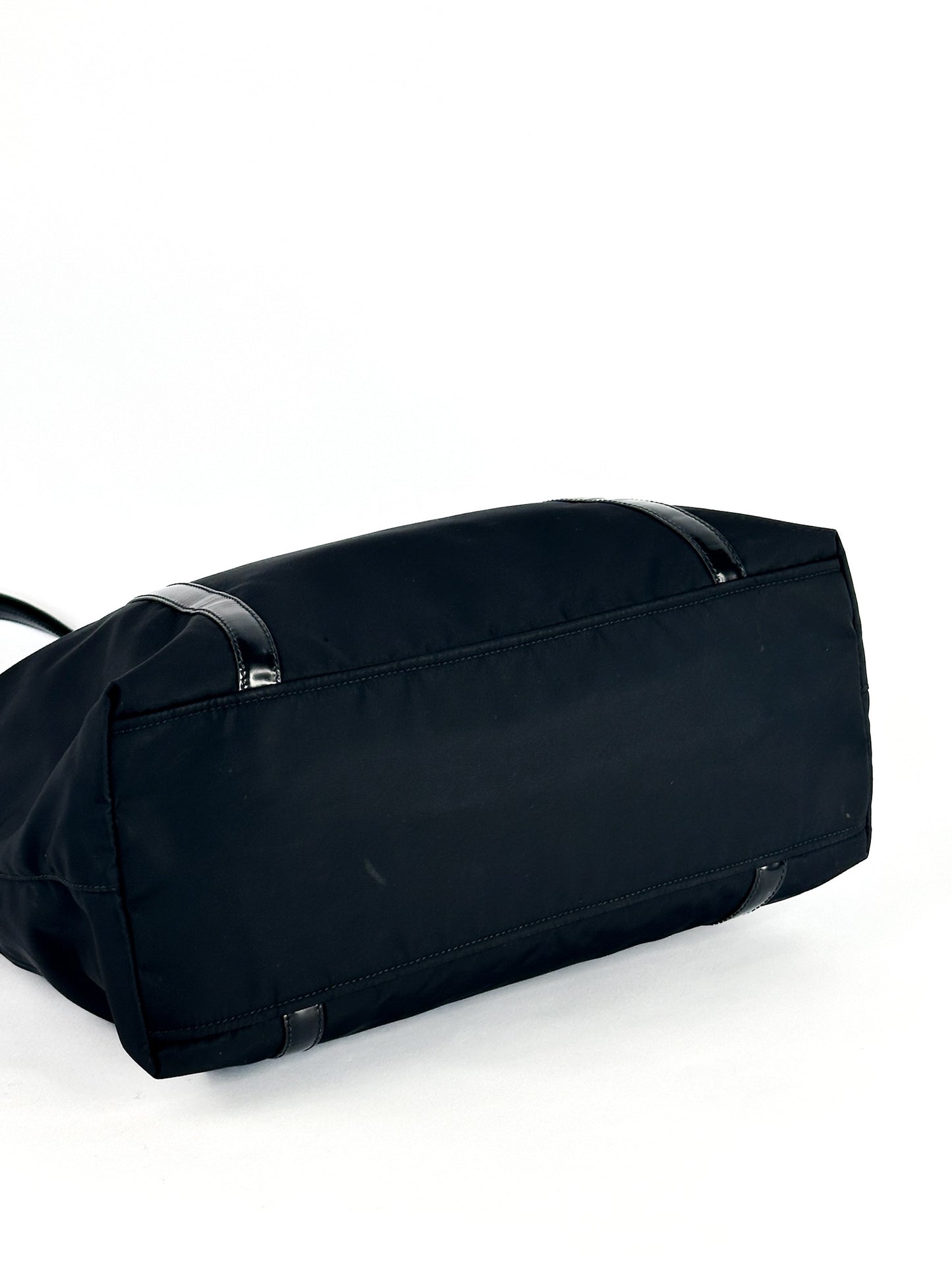 Prada Black Tessuto Nylon Spazzolato