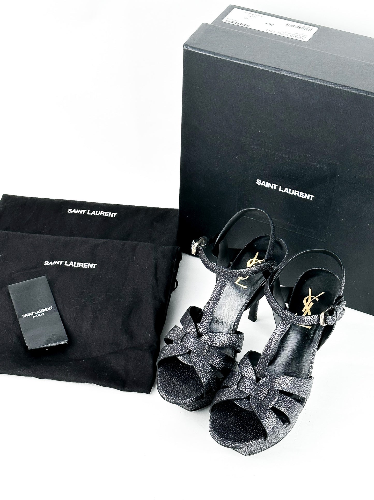 YSL Saint Laurent Tribute Platform Heels Size 36