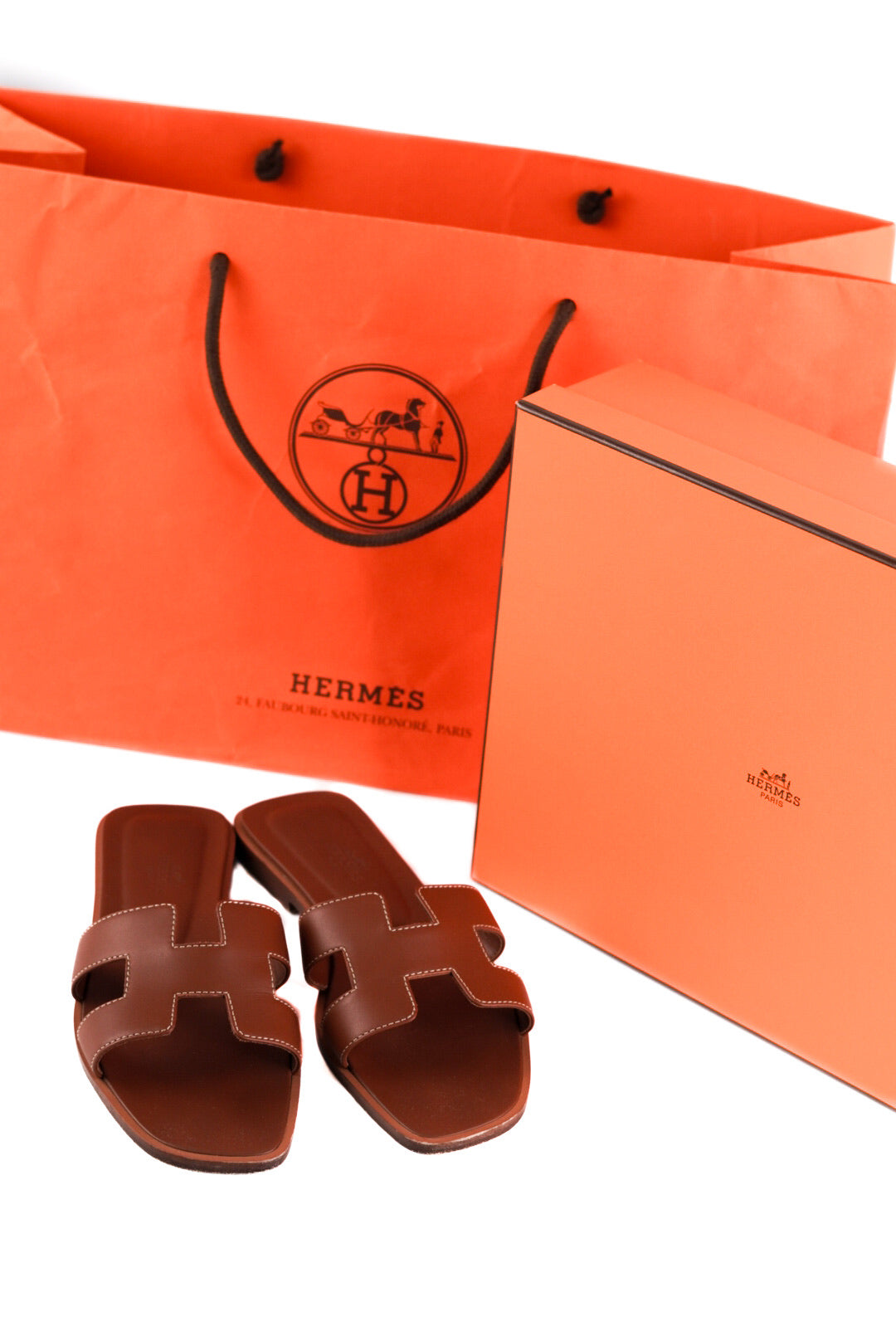 Hermes Oran Sandals Size 36