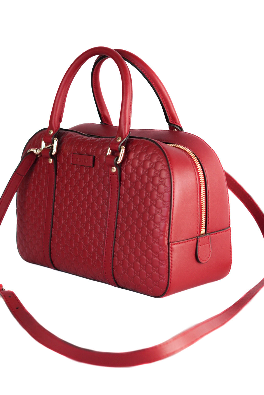 Gucci Soft Microguccissima Medium Crossbody Bag Rosso