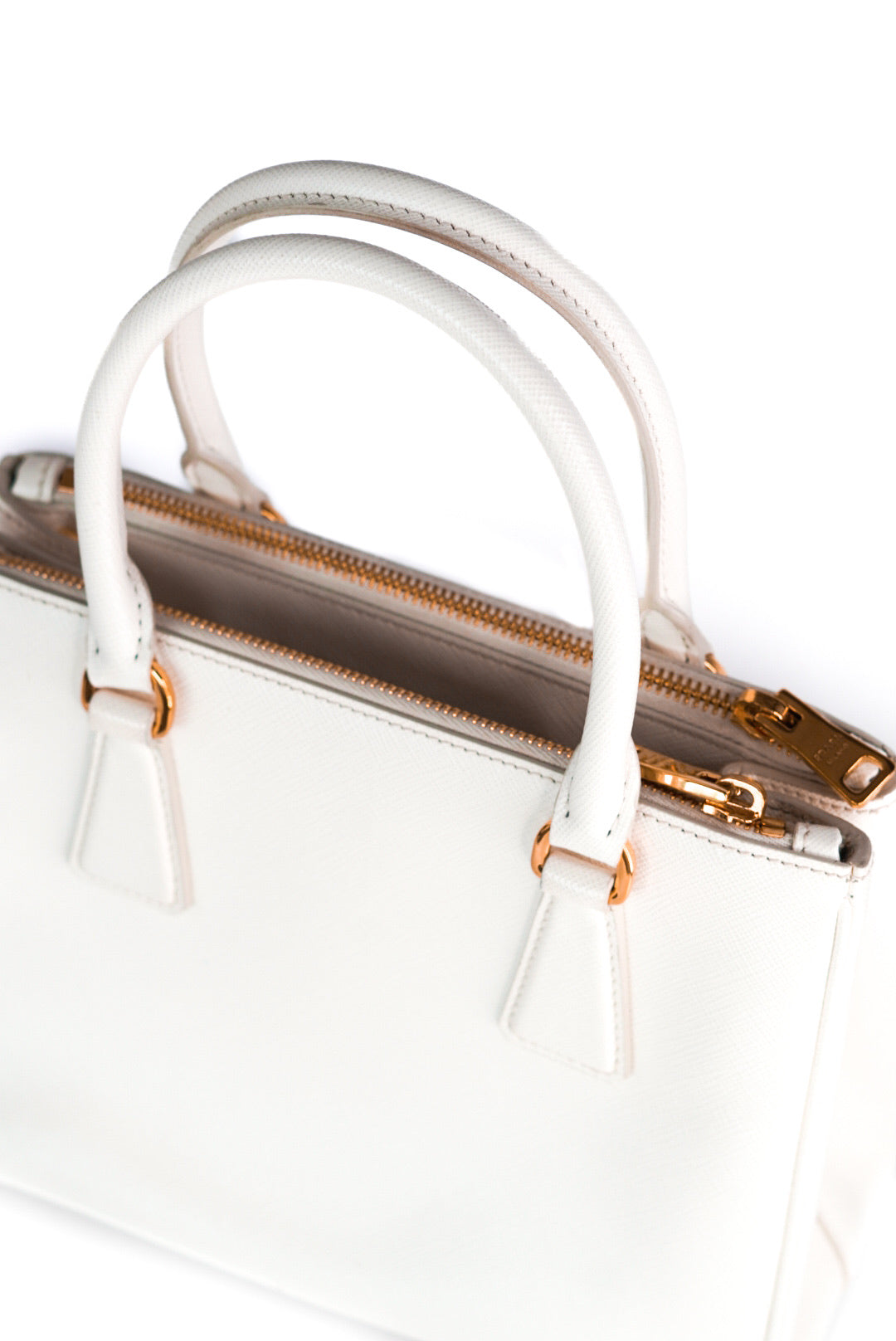 Prada Small Saffiano Galleria White