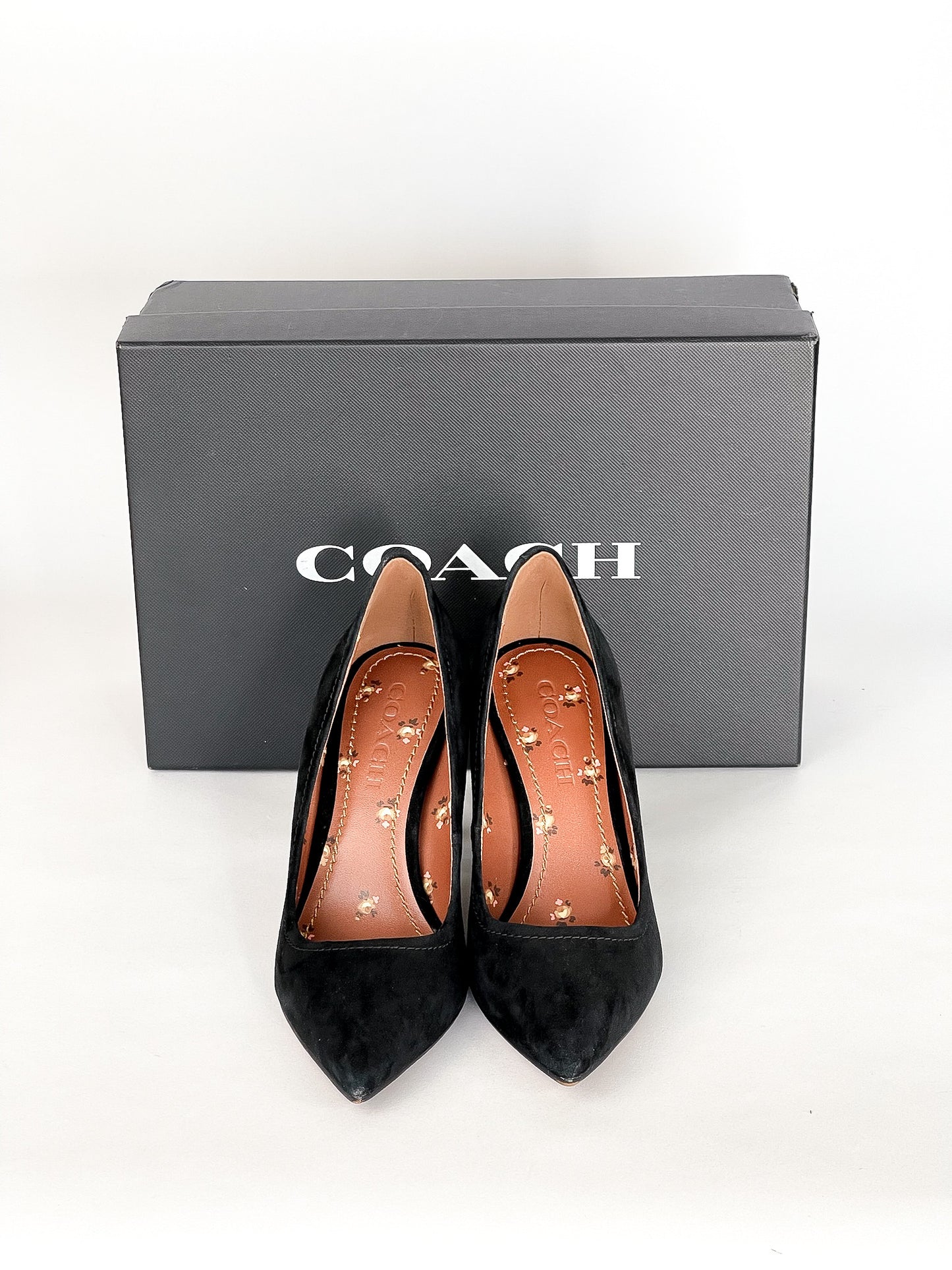 Coach Suede Heels Size 6.5