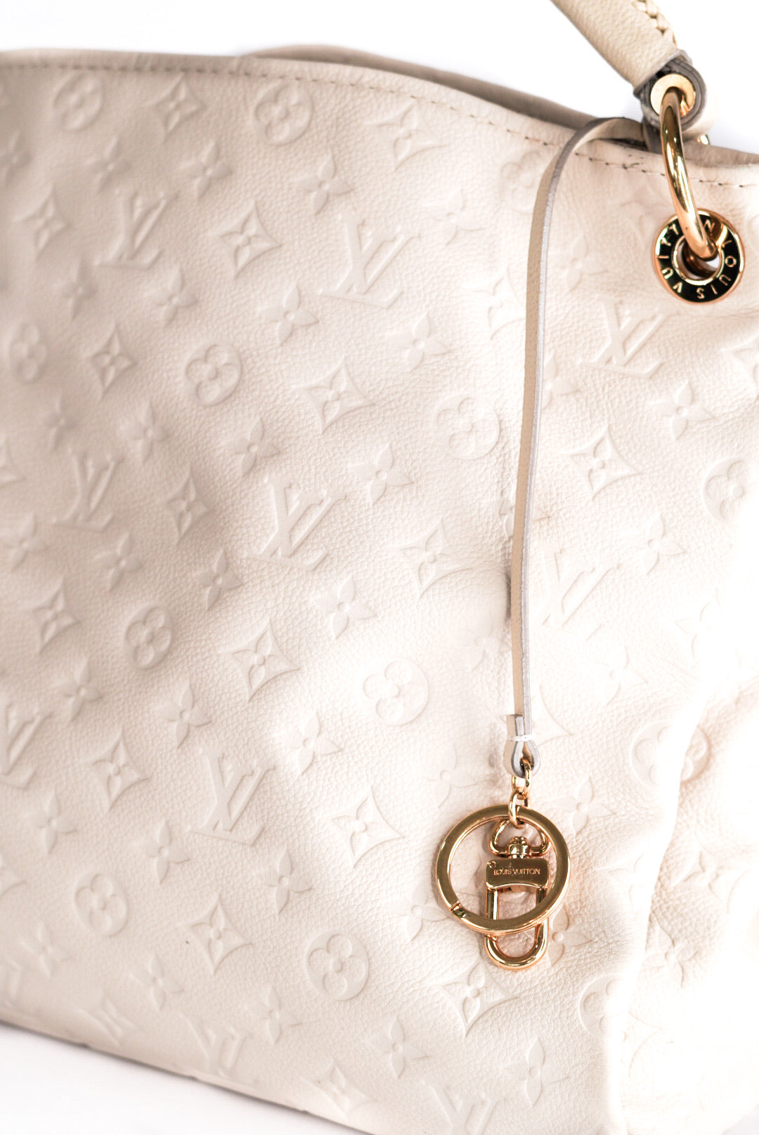 Louis Vuitton Shoulder Bag Artsy MM Monogram Empreinte White