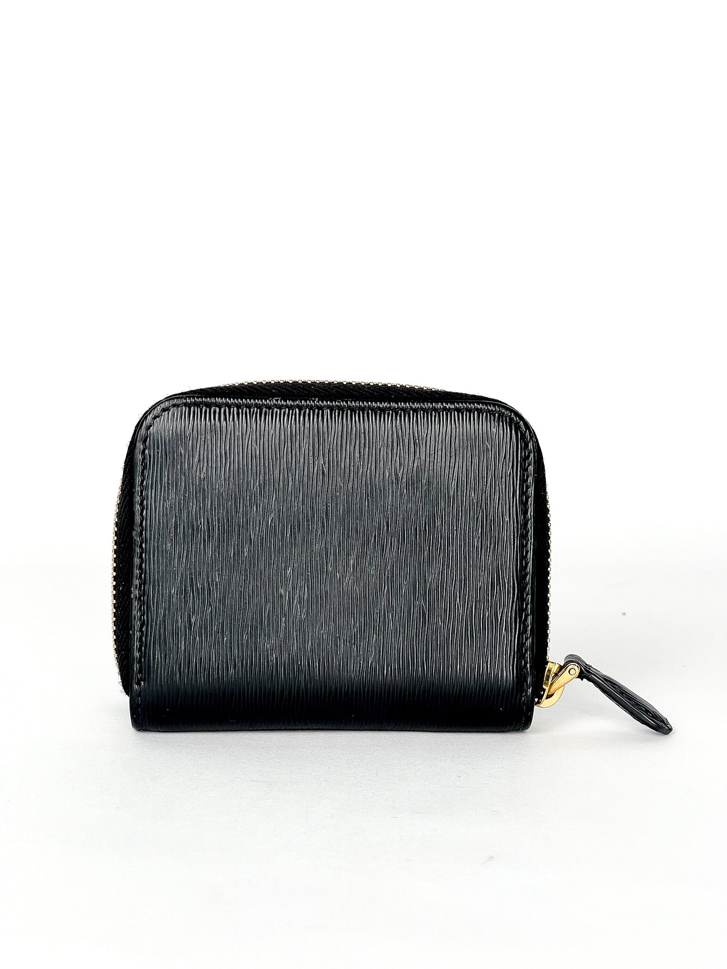 Prada Saffiano Leather Zip Around Coin Purse