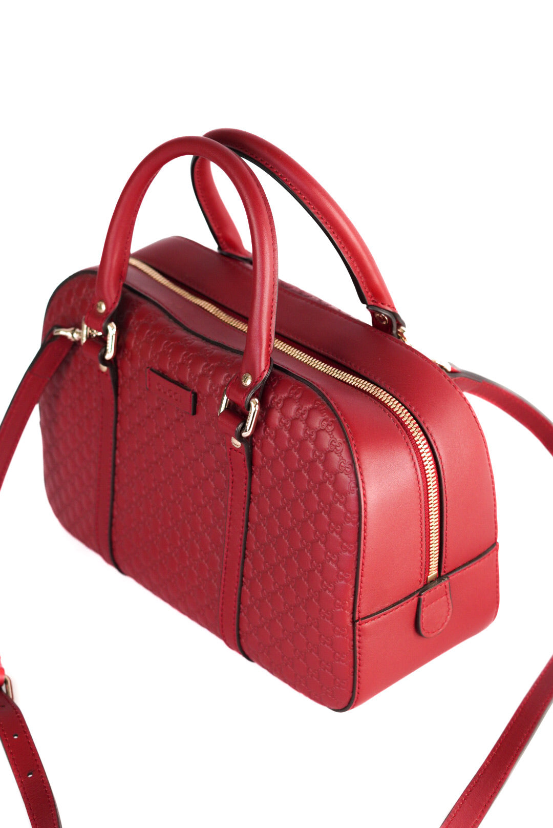 Gucci Soft Microguccissima Medium Crossbody Bag Rosso