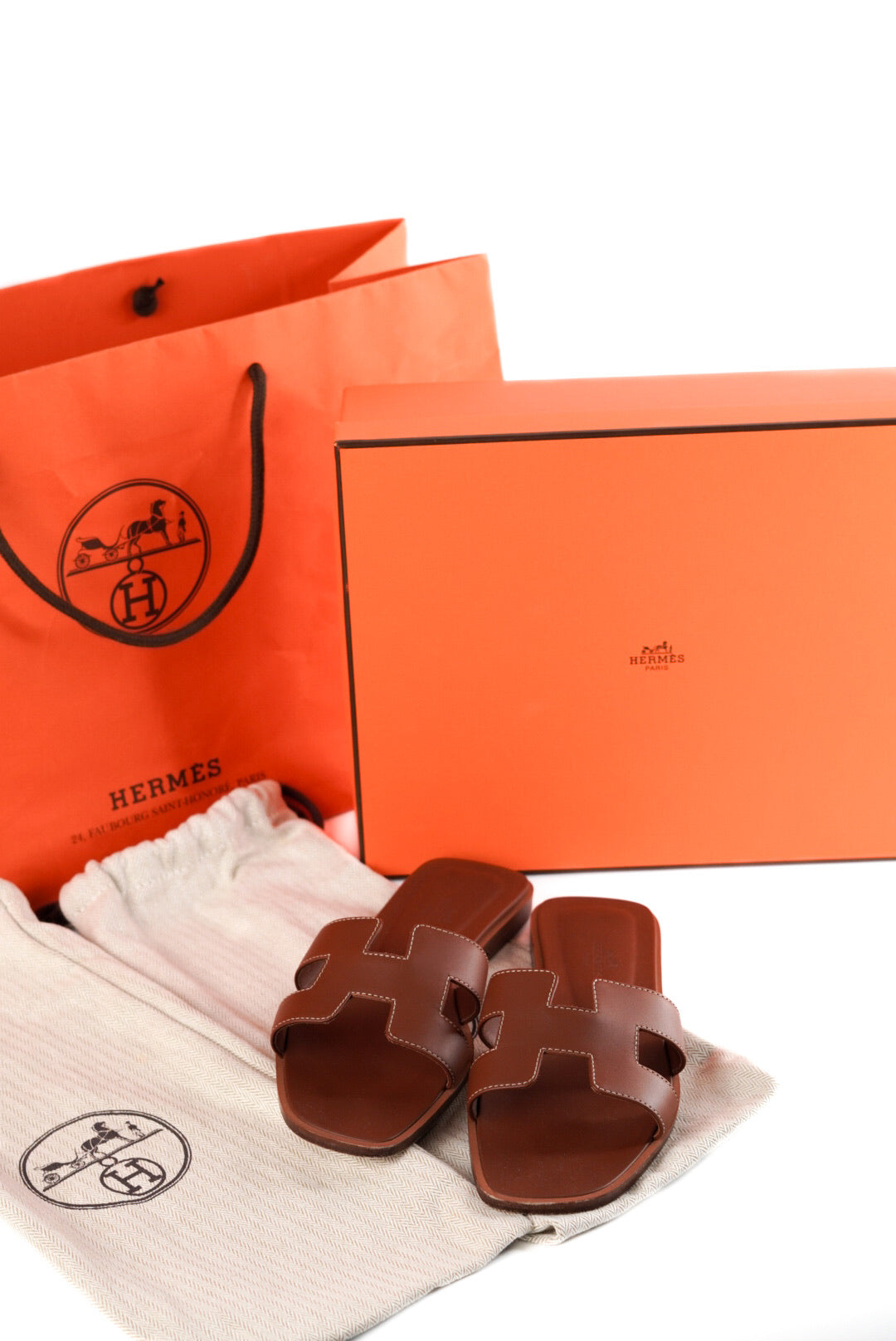 Hermes Oran Sandals Size 36