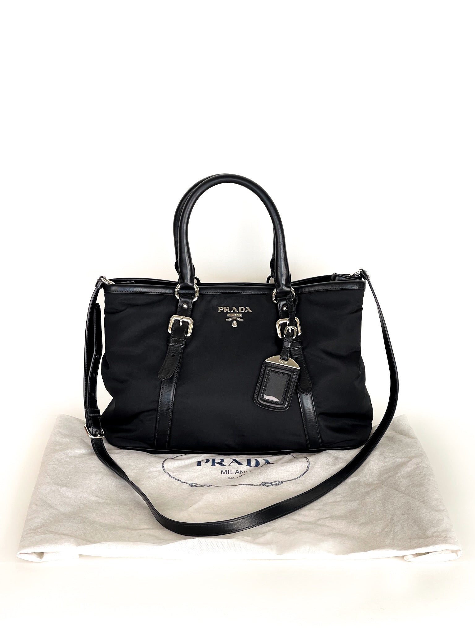 Prada Tessuto Nylon Two Way Bag