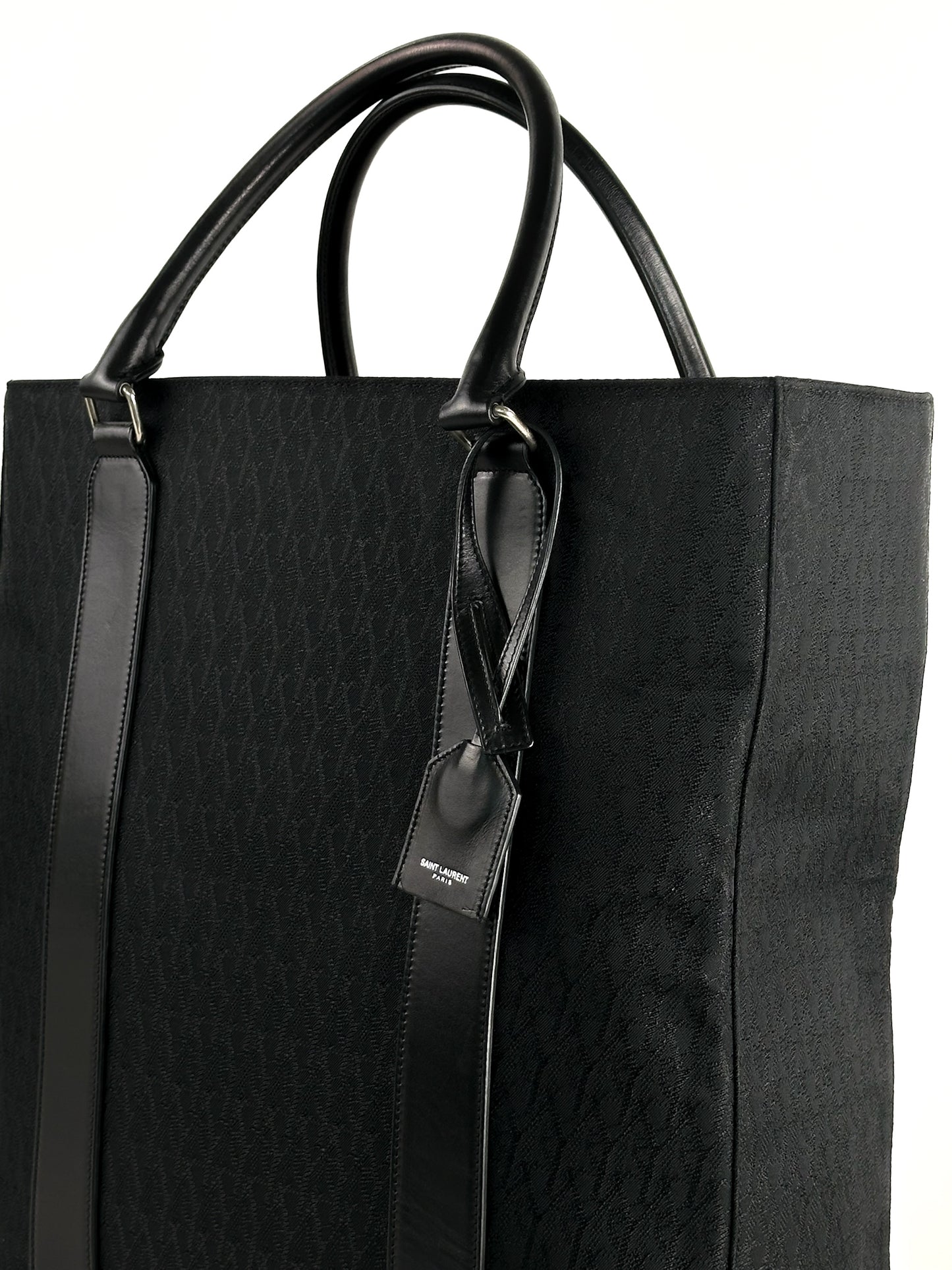 Saint Laurent Toile Classic Monogram Tote Bag Black