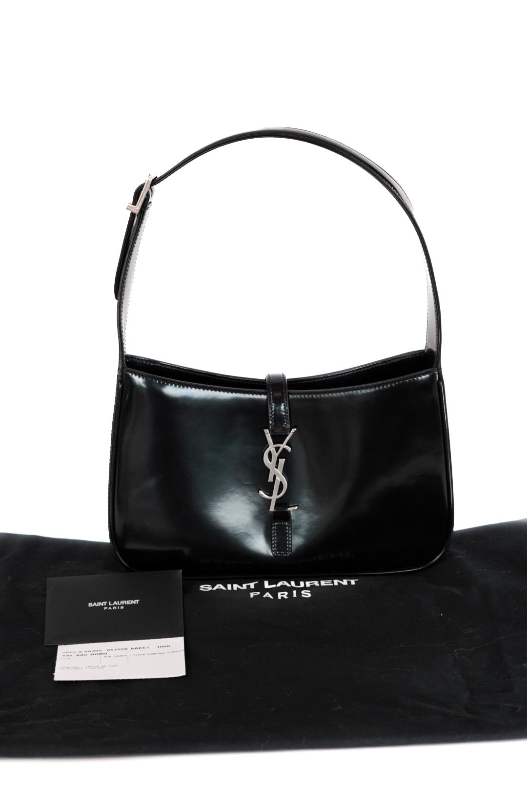 Saint Laurent Mini Le 5 A 7 Hobo Bag Black