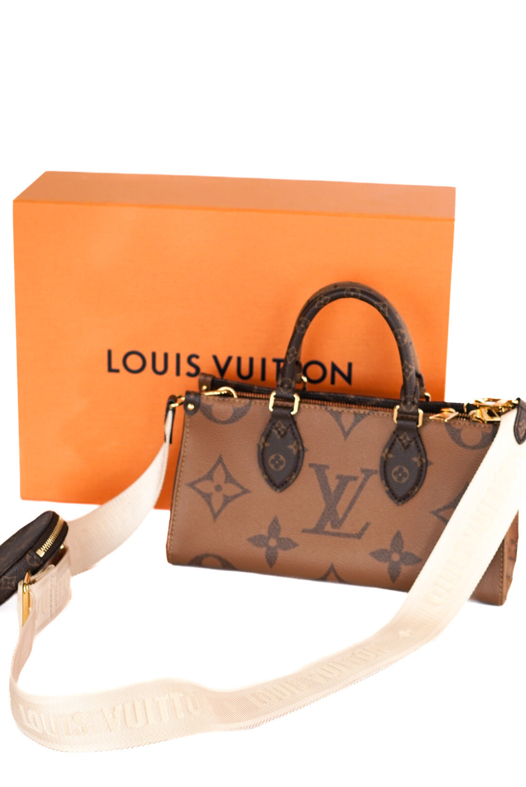 Louis Vuitton Monogram Reverse OnTheGo East West Handbag