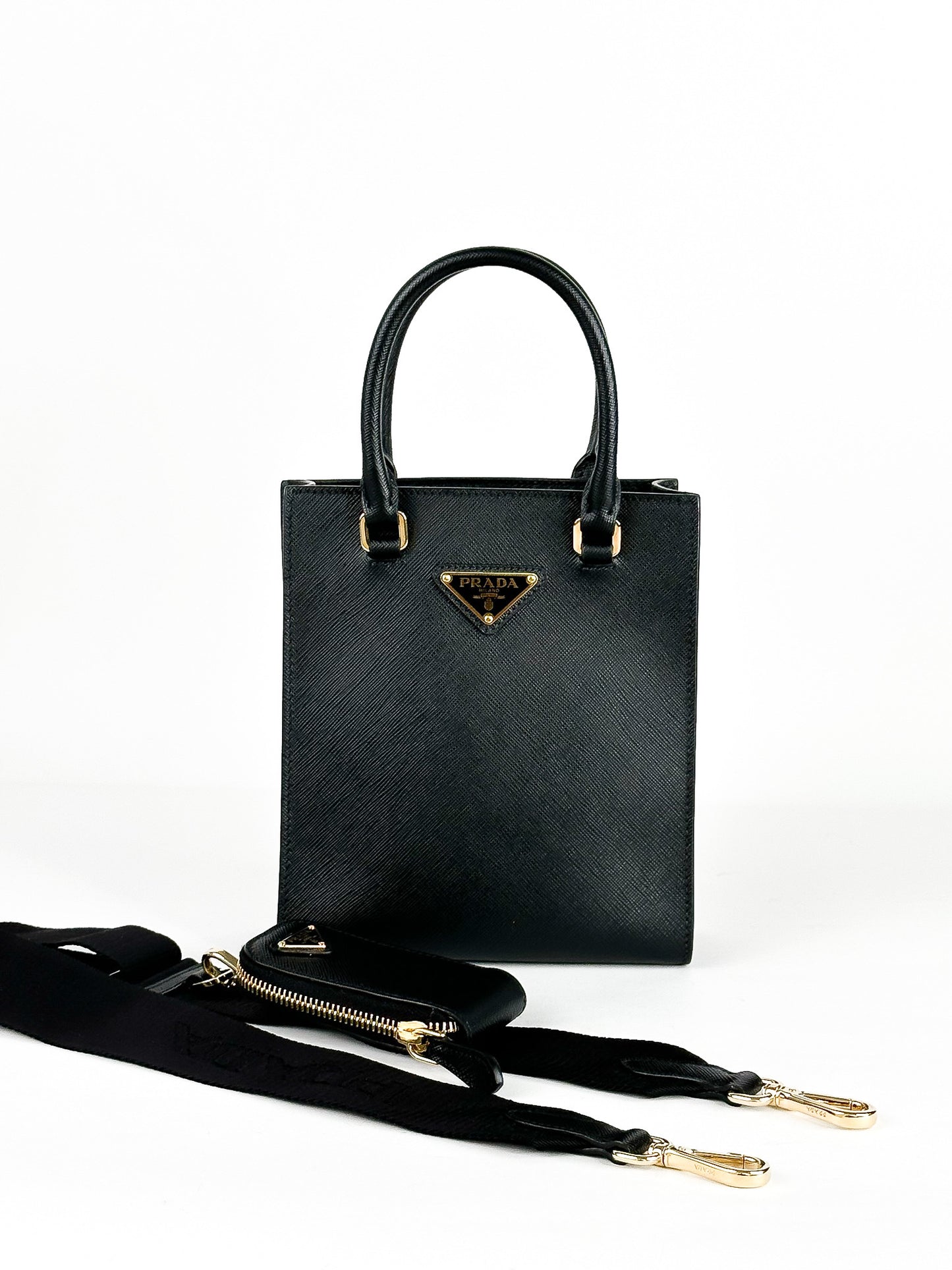 Prada Small Top Handle Bag in Saffiano Leather