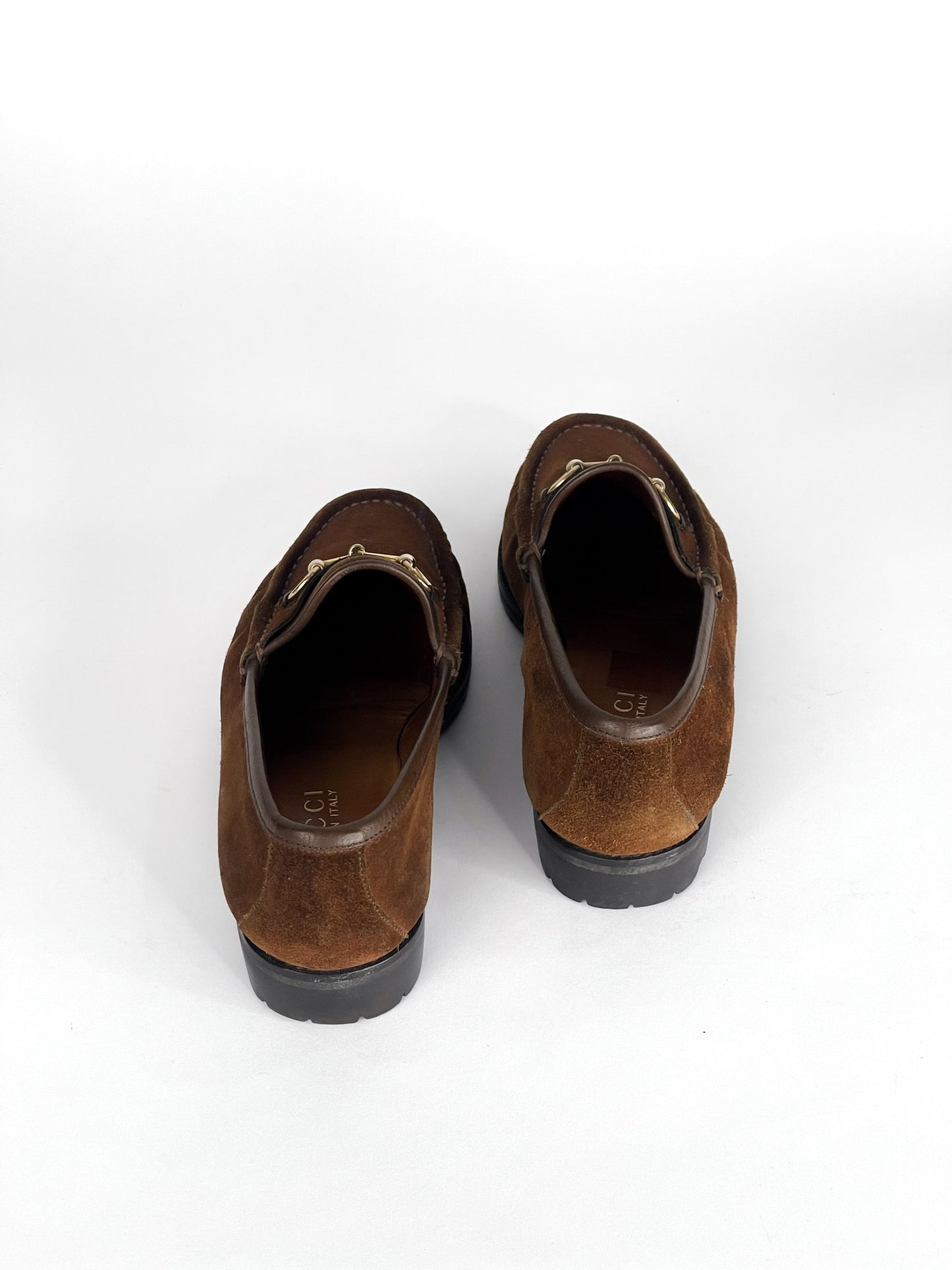 Gucci Horsebit Suede Loafers Vintage Size 7 1/2