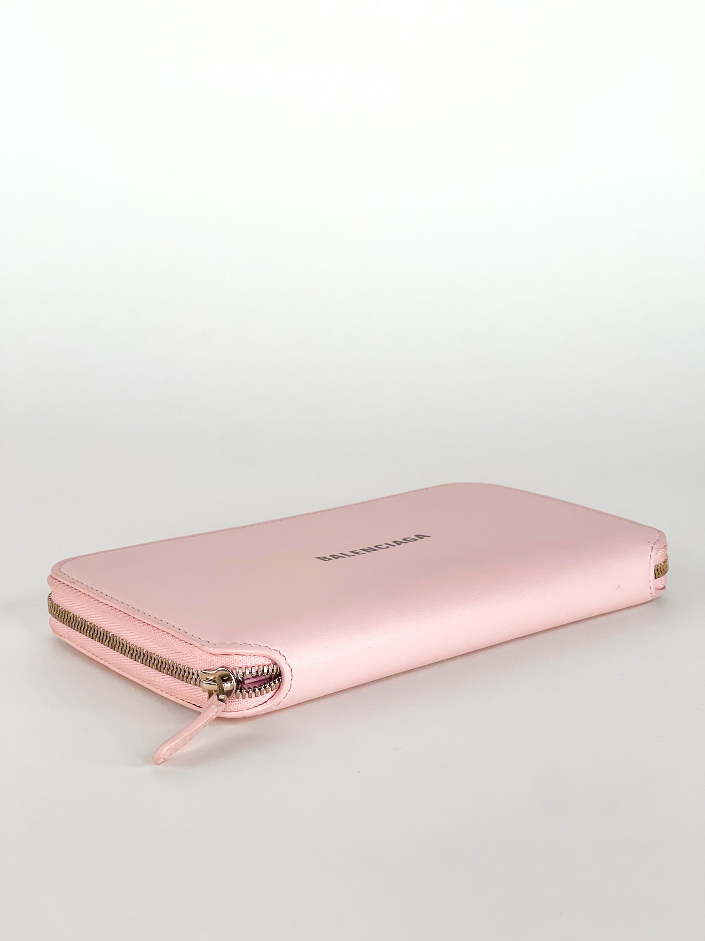 Balenciaga Long Wallet in Pink Leather
