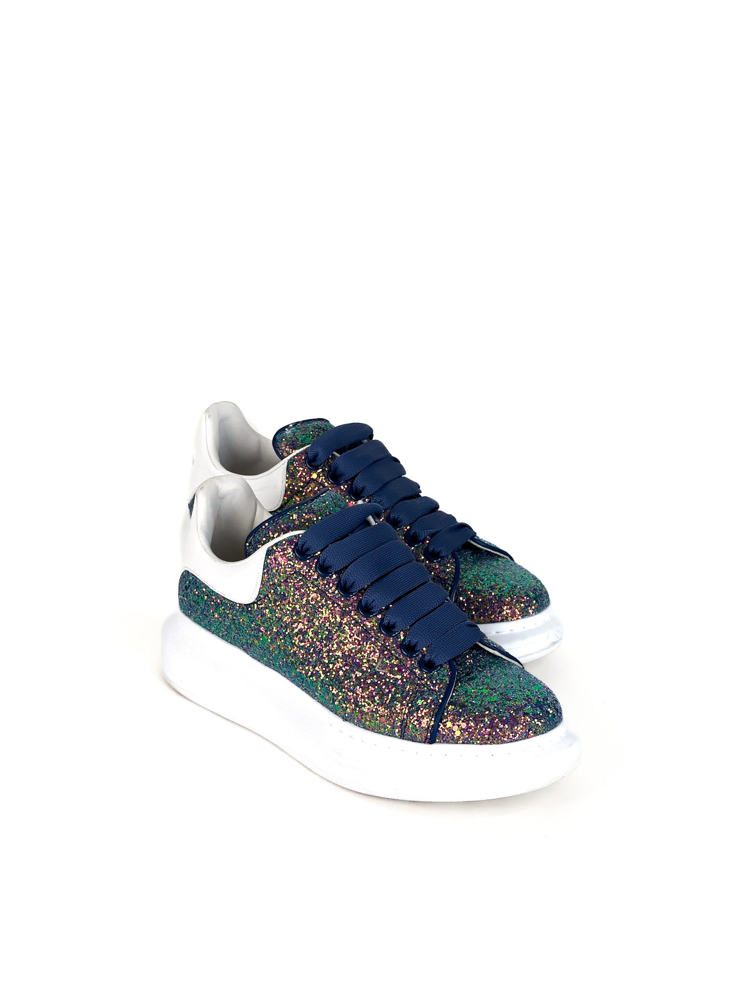 Alexander Mcqueen Glitter Disco Trainer Size 37