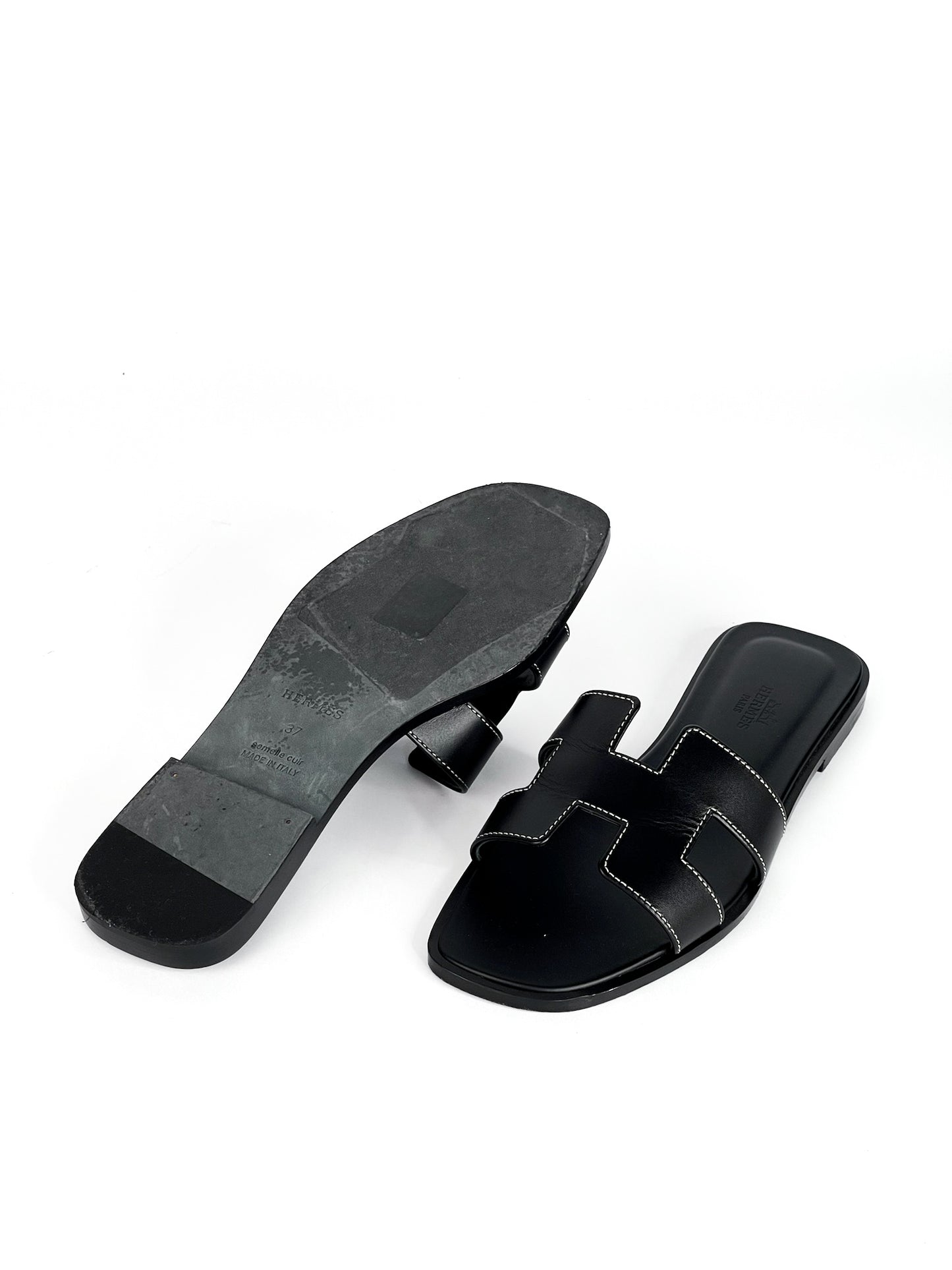 Hermes Oran Sandals Size 37