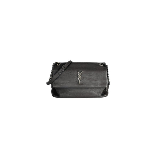 Saint Laurent West Hollywood Shoulder Bag Crocodile Embossed Leather Medium