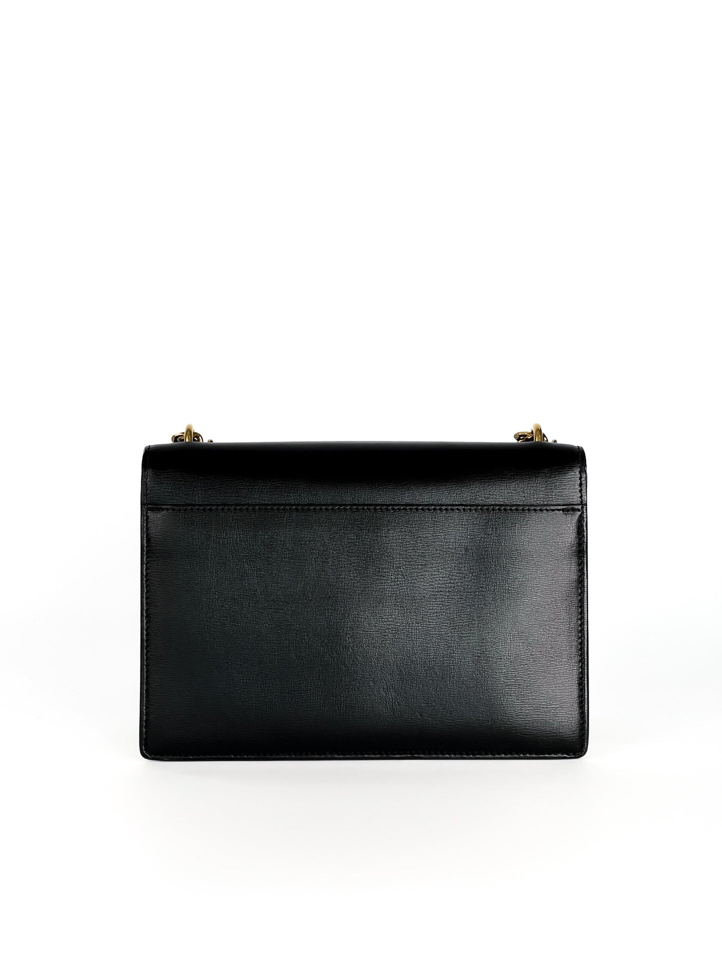 Saint Laurent Calfskin Bi-Color Medium Monogram Sunset Black Pearl White