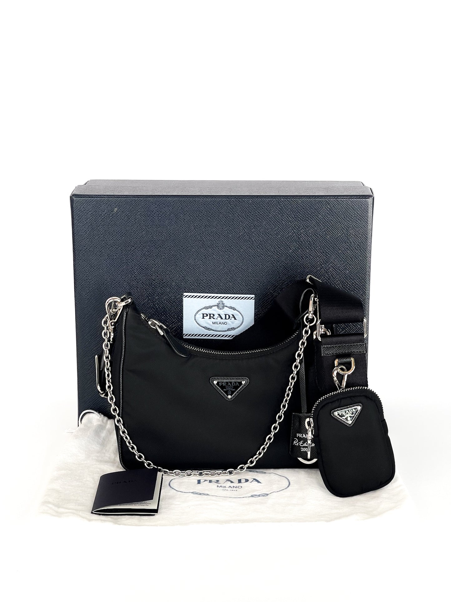 Prada Re-Edition Nylon Multi Pochette