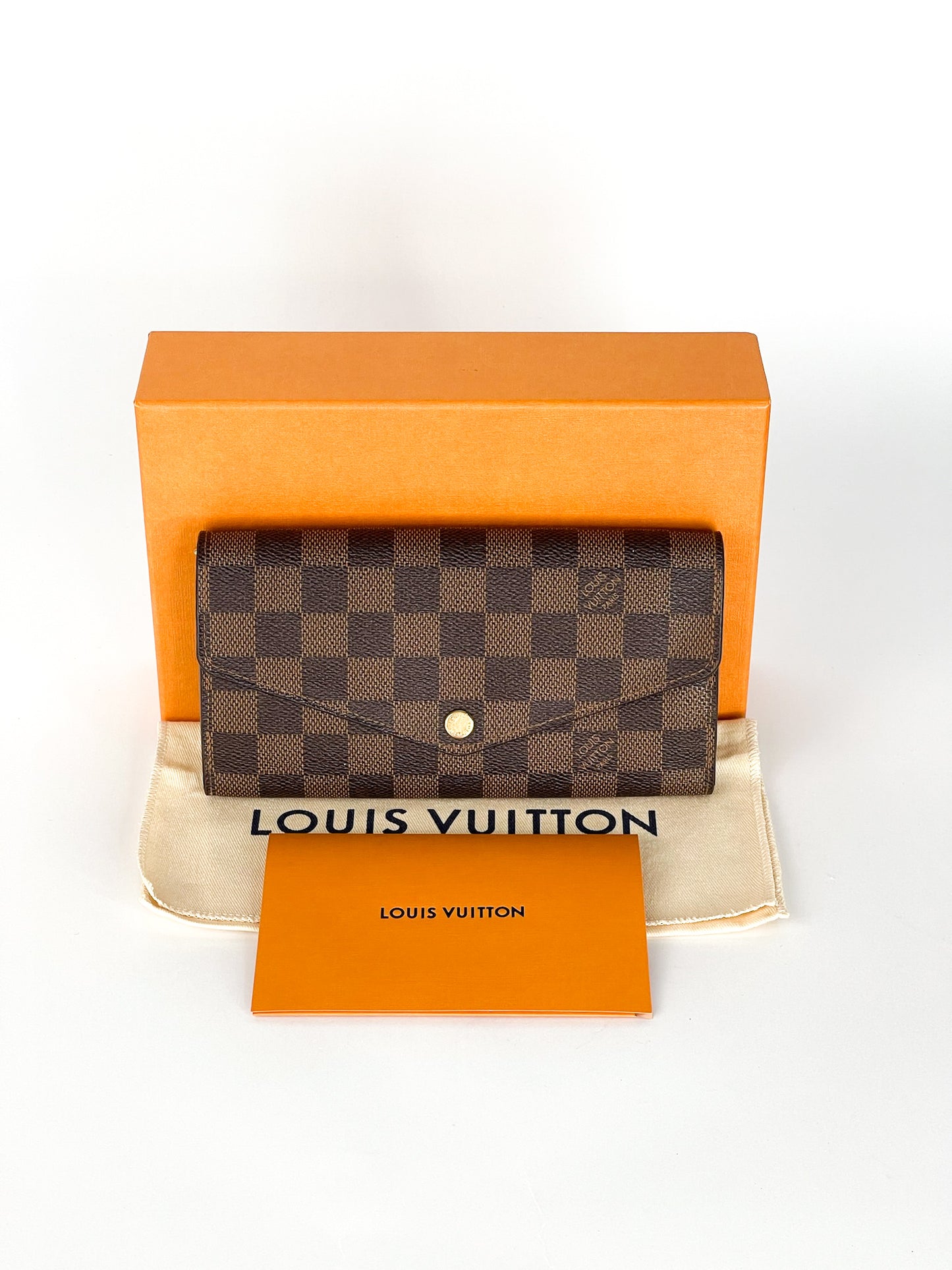 Louis Vuitton Damier Portefeuille Sarah Long Wallet