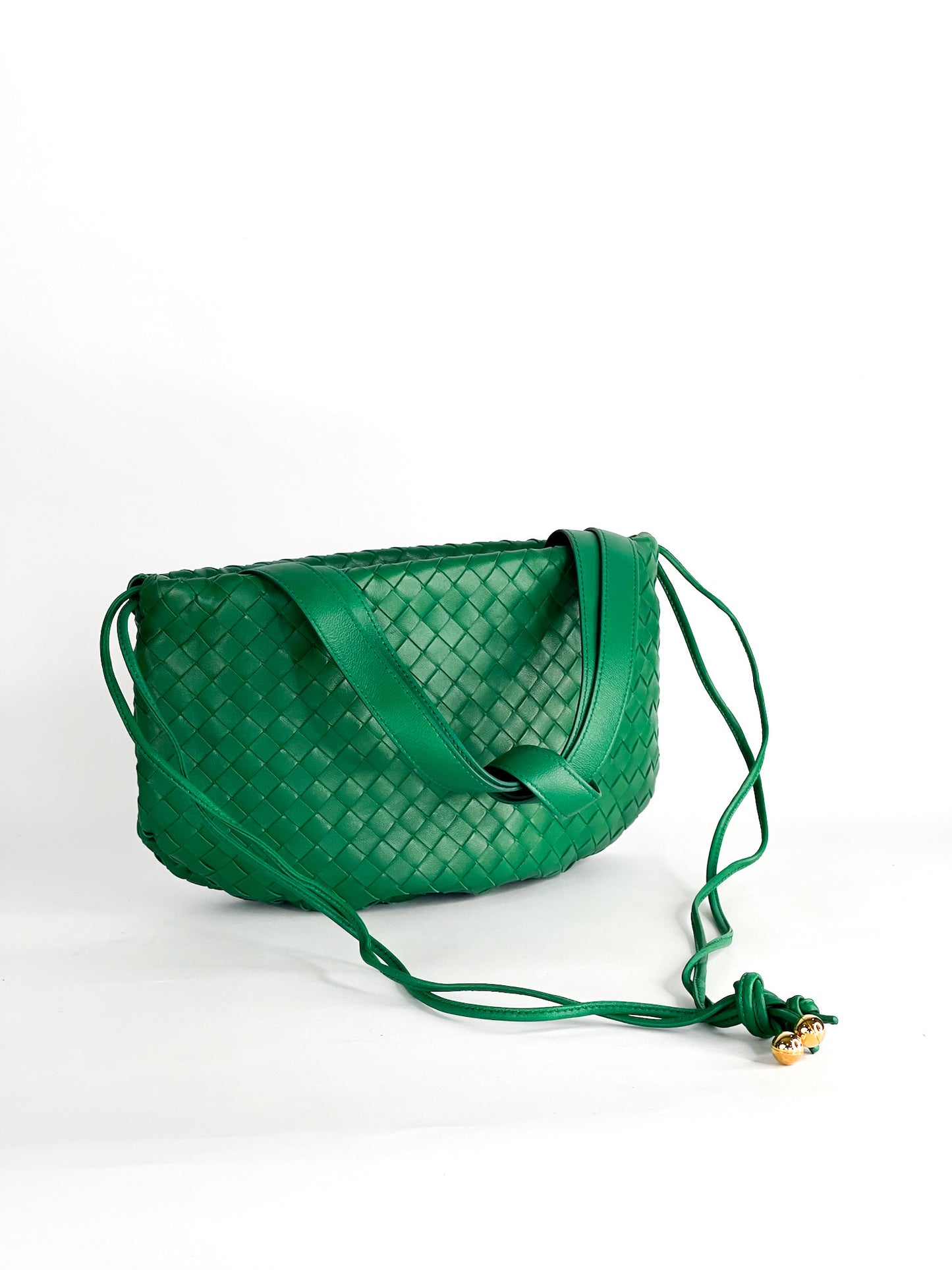 Bottega Veneta Intrecciato Bulb Small Bag Green