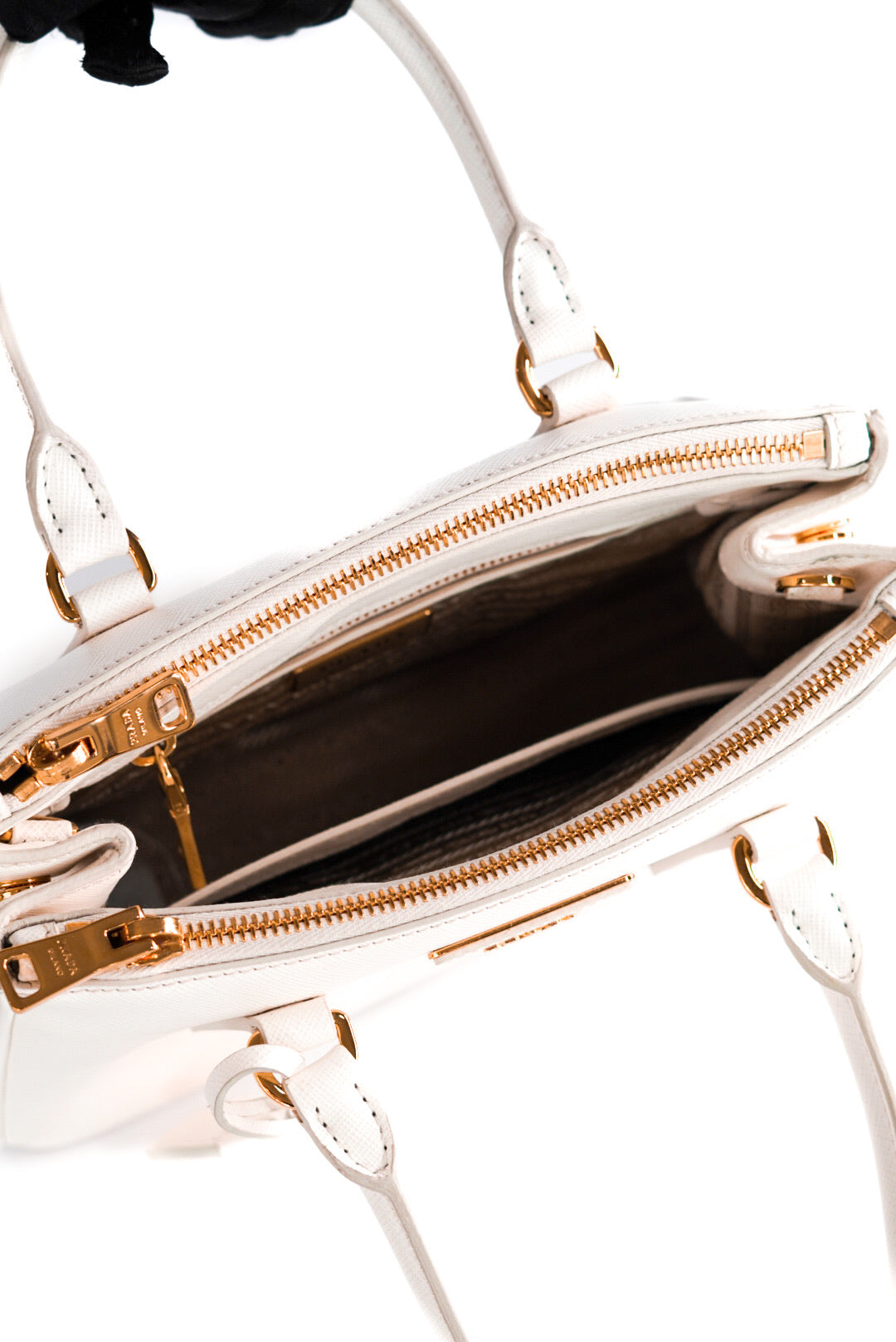 Prada Small Saffiano Galleria White