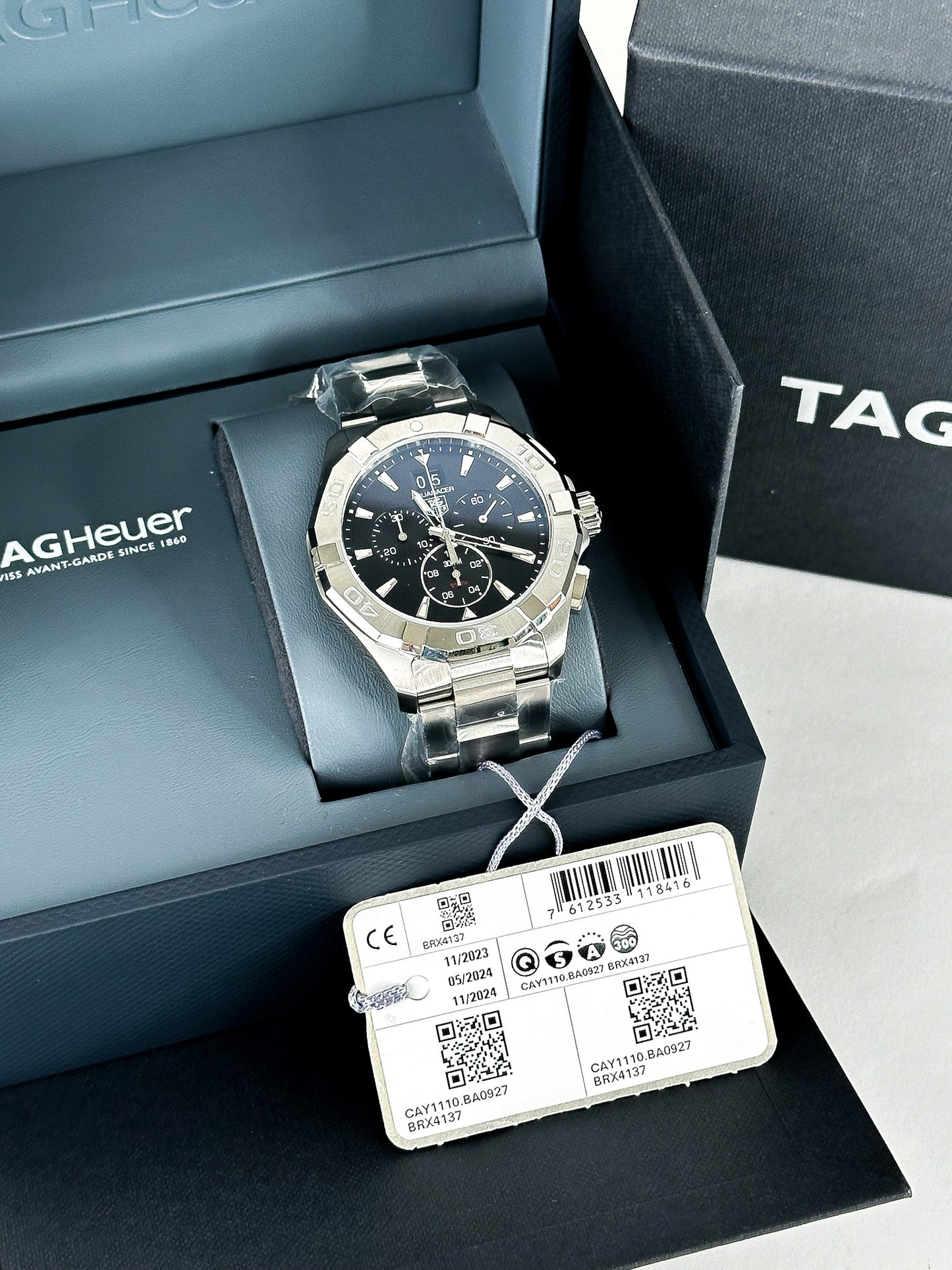 TAG HEUER Aquaracer 43mm Quartz
Chronograph Mens Watch
CAY1110.BA0927