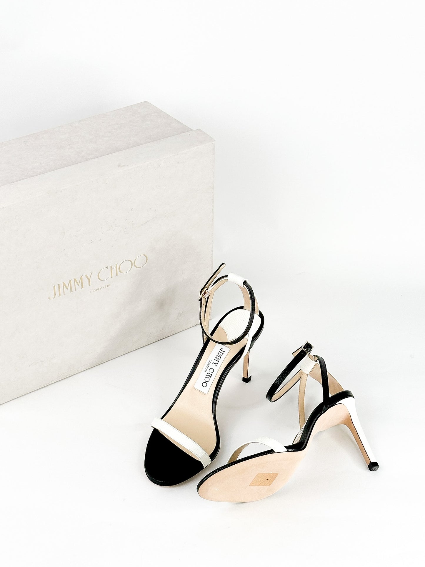 Jimmy Choo Minny Stiletto Sandals Size 36 1/2