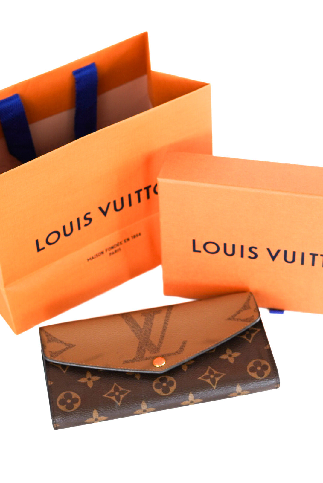 Louis Vuitton Monogram Sarah Reverse Long Wallet